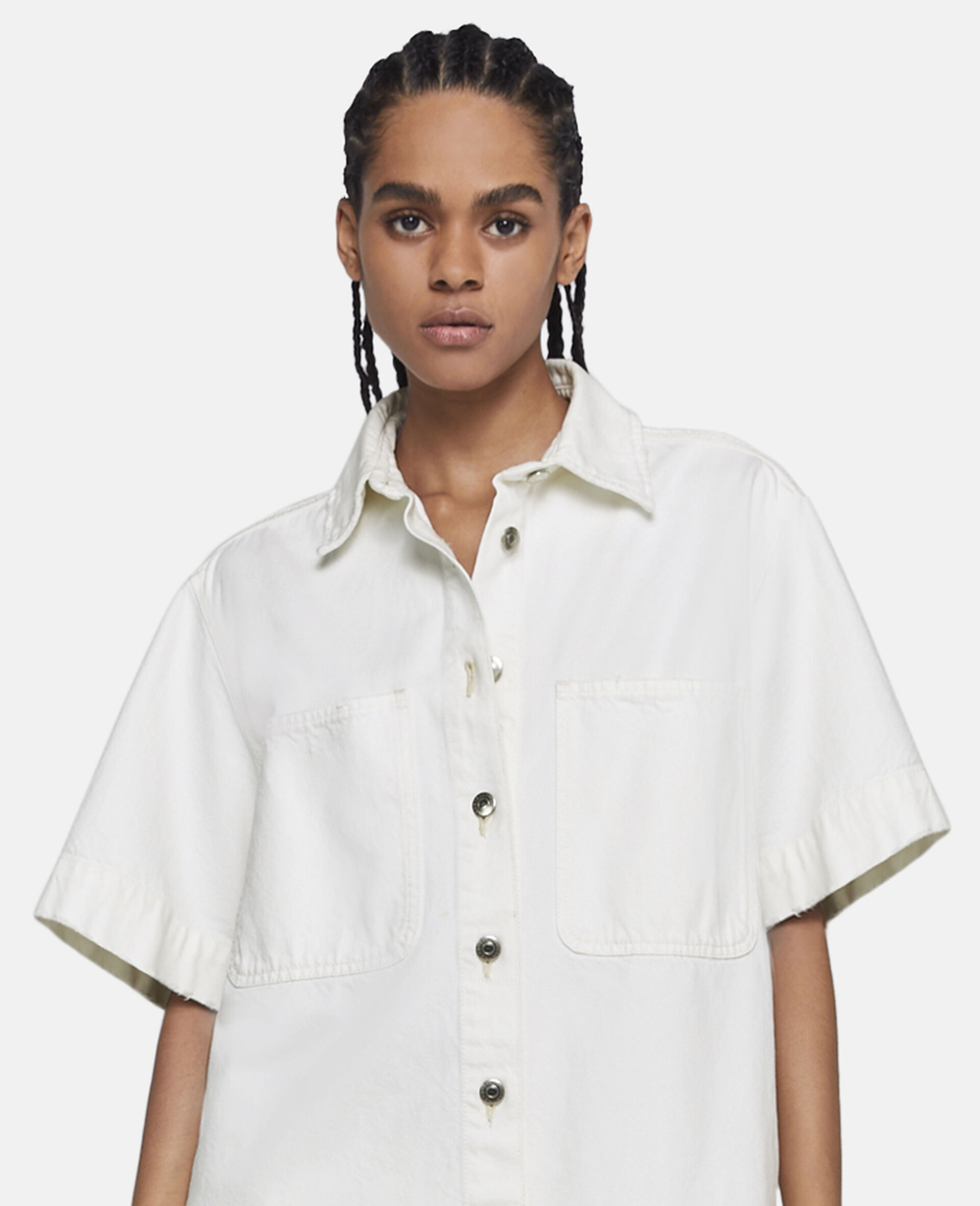 Distressed Denim Shirt - 4