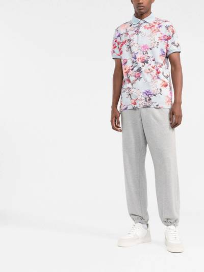 Etro floral-print jersey polo shirt outlook