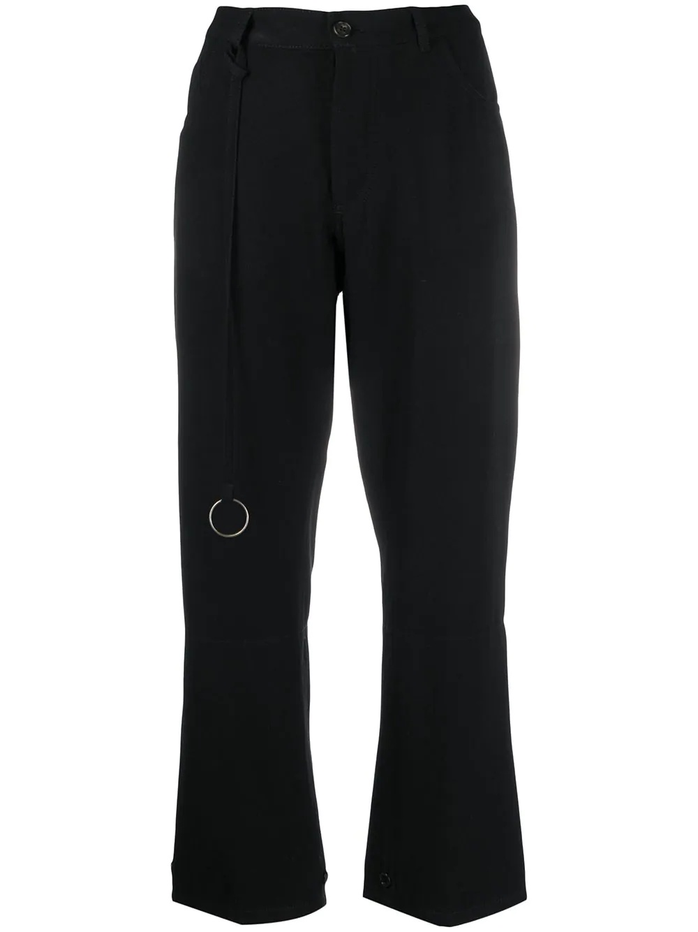 cropped bootcut trousers - 1