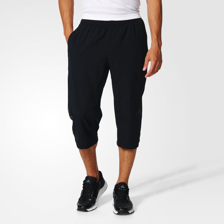 adidas Casual Woven Sports Seven-Cent Trousers Men's Black BK0982 - 3