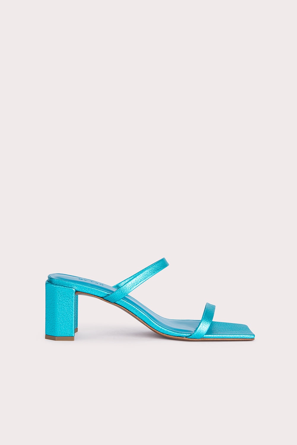 Tanya Aqua Metallic Grain Leather - 1
