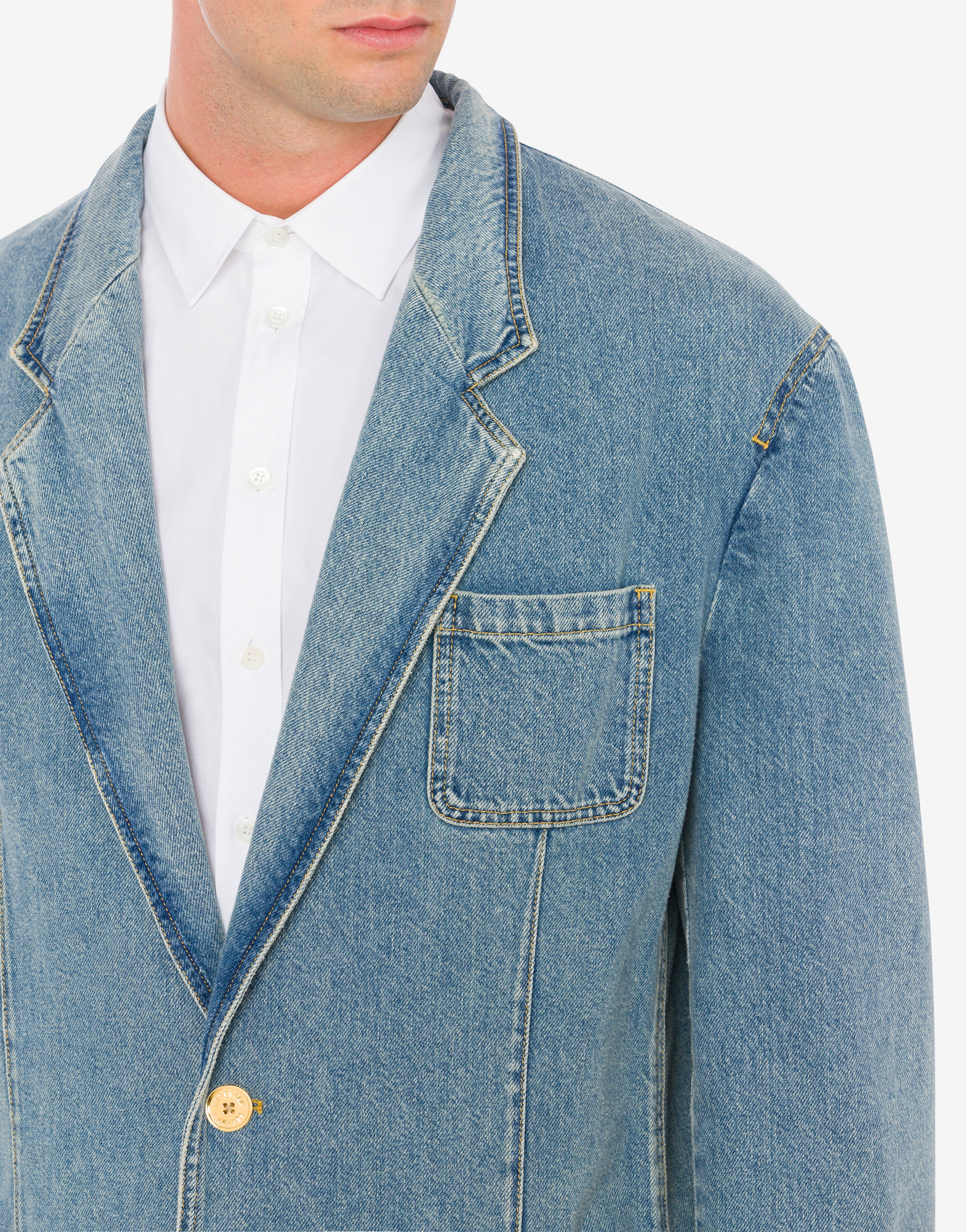 BLUE DENIM JACKET - 4