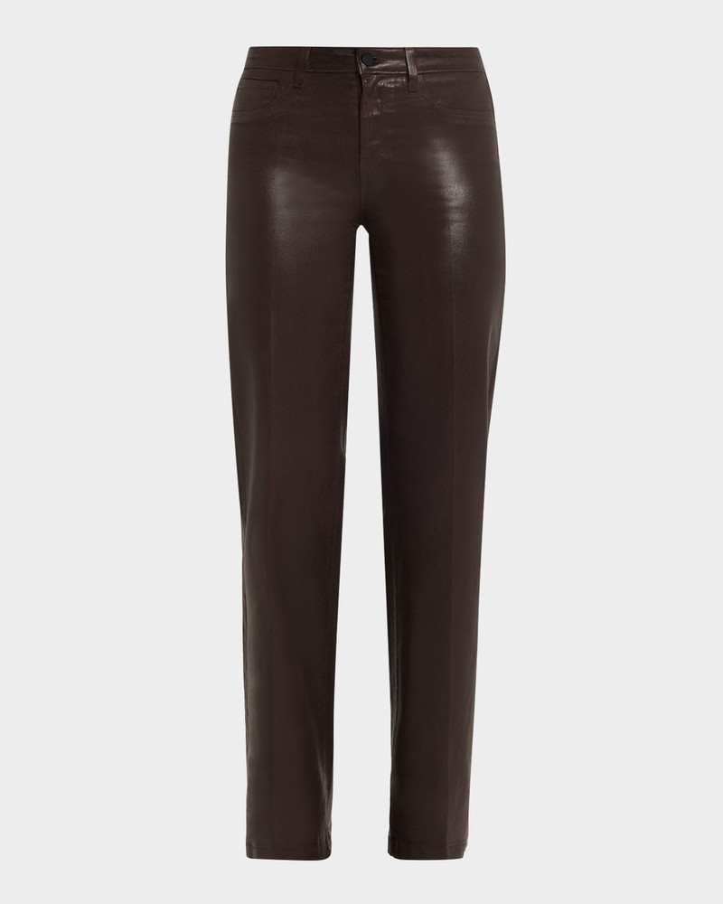 Clayton High-Rise Coated Wide-Leg Jeans - Exclusive 1