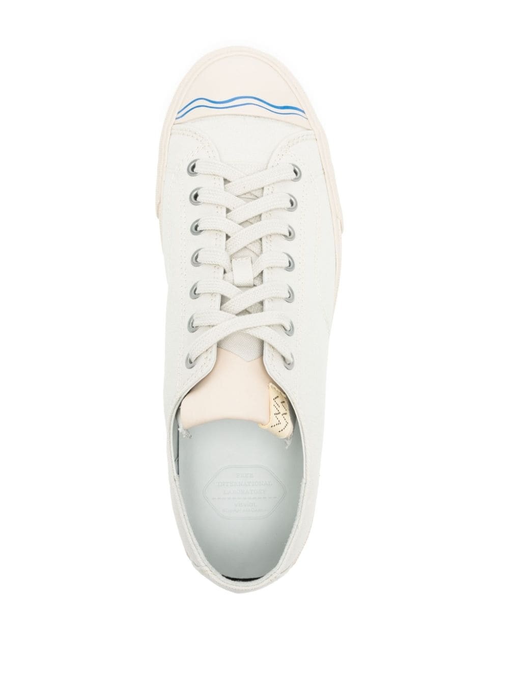 wave-print sneakers - 4