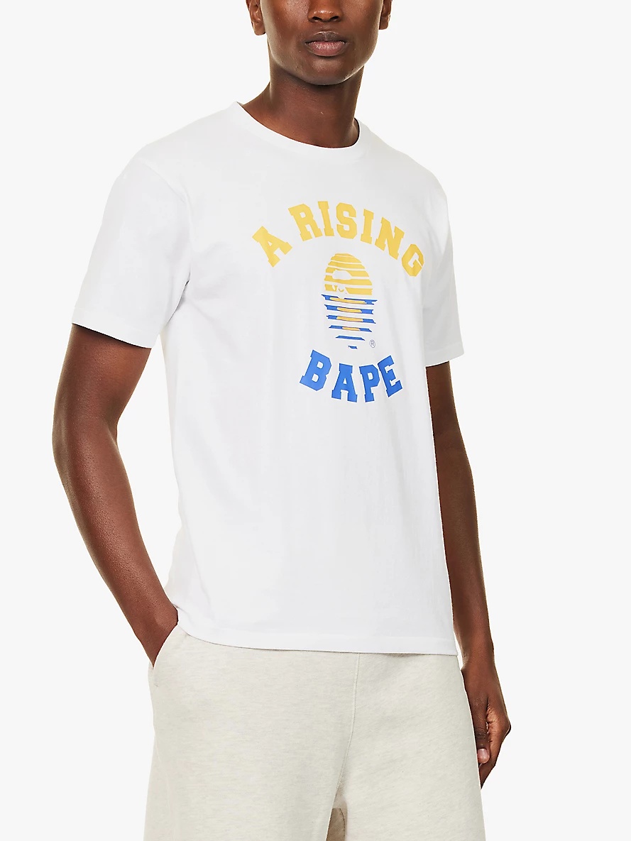 A Rising Bape short-sleeved cotton-jersey T-shirt - 3