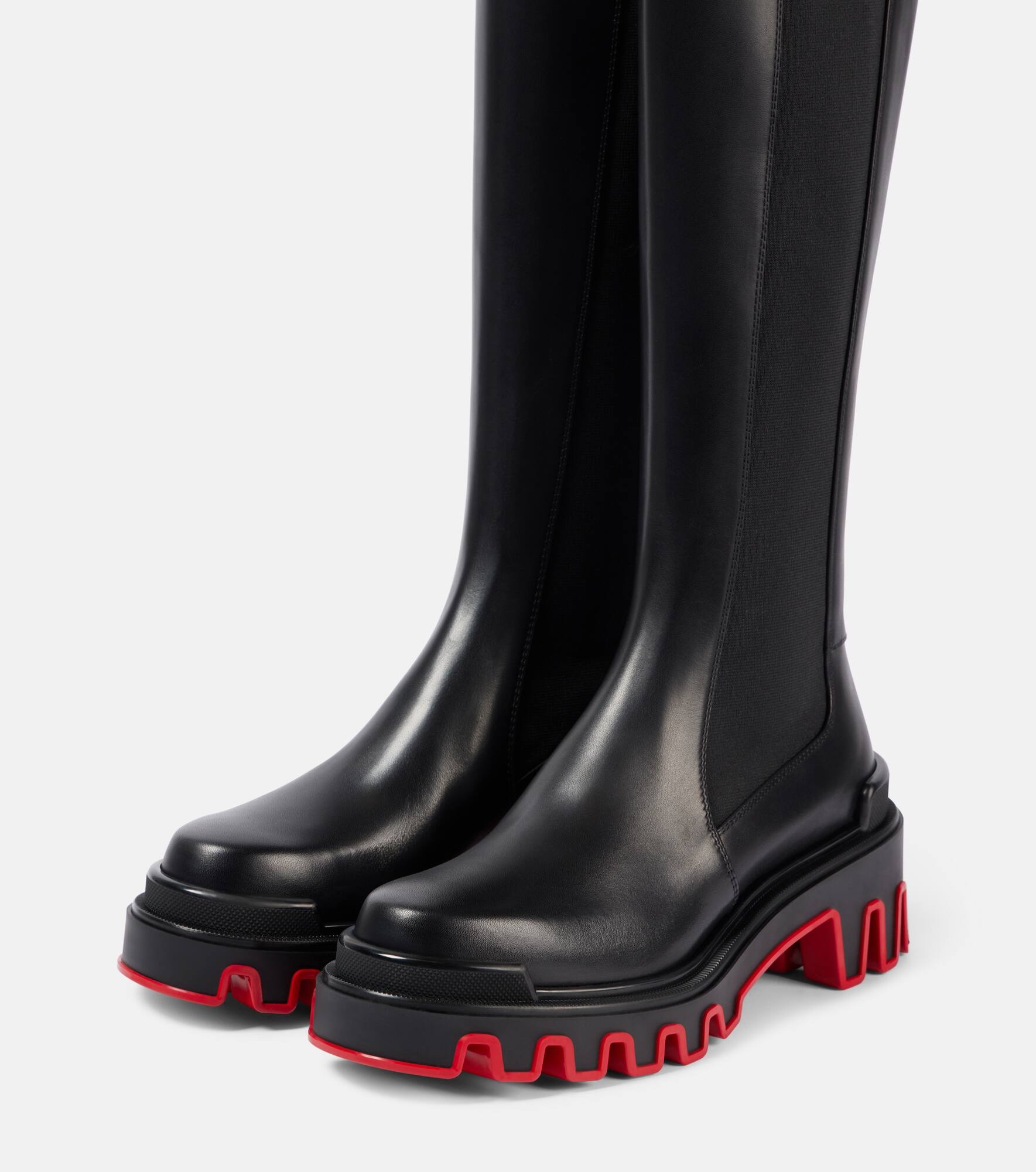 Marchacroche Dune leather knee-high boots - 4