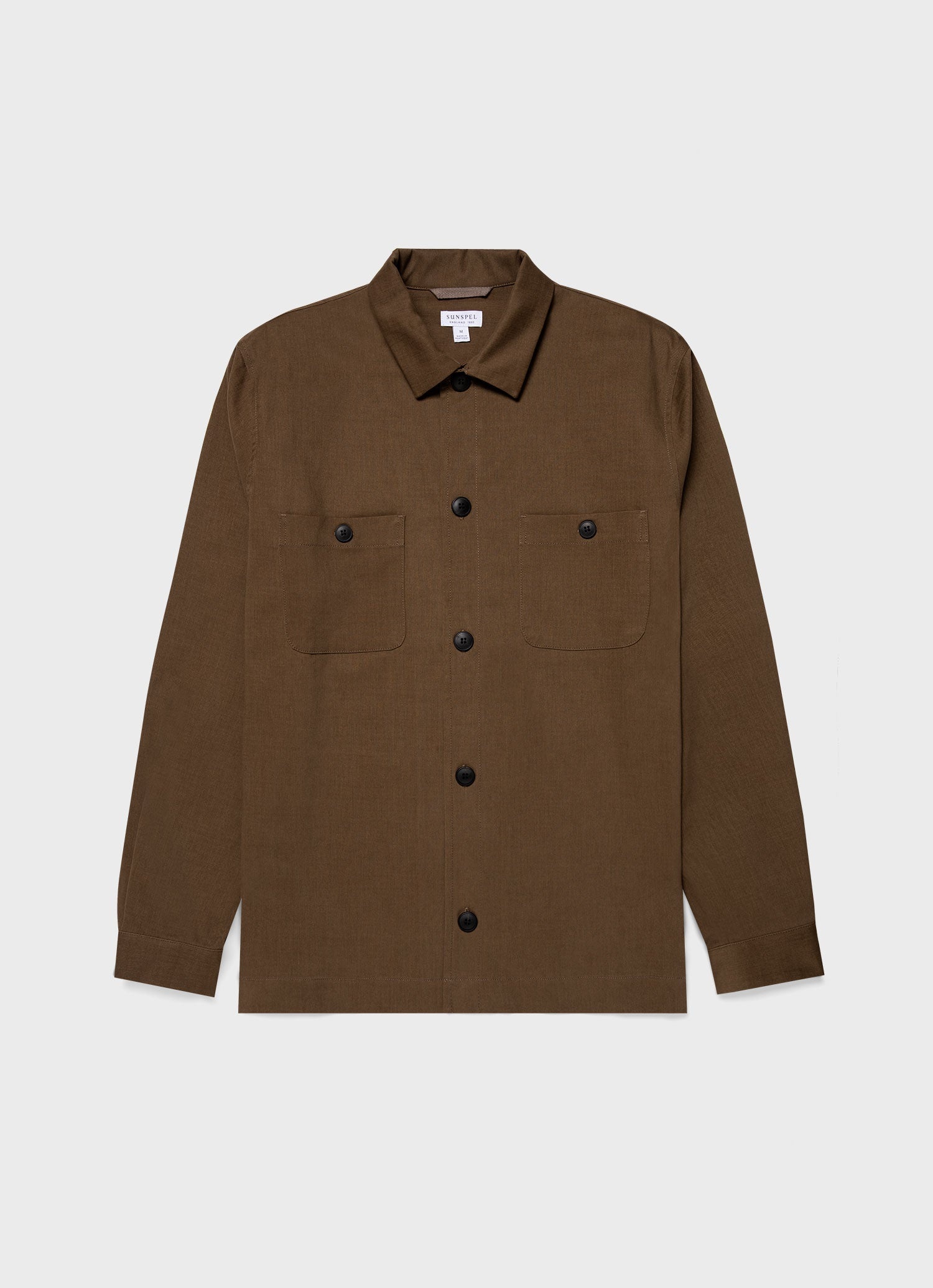 Brushed Cotton Wool Overshirt - 1
