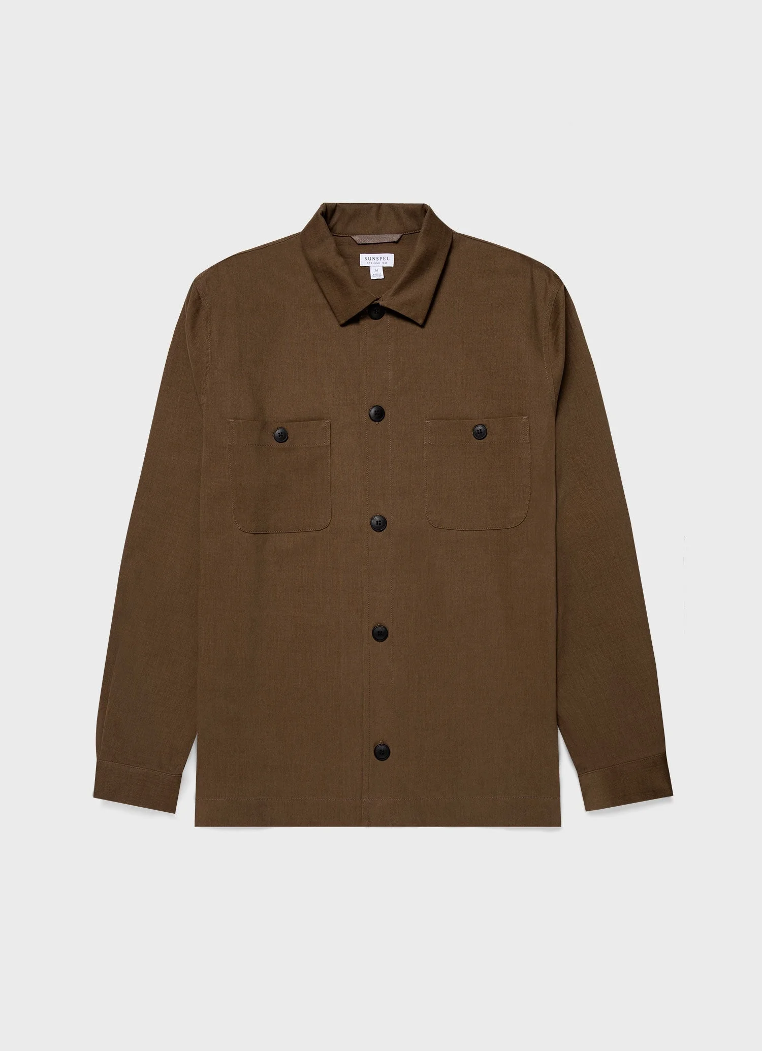Brushed Cotton Wool Overshirt - 1