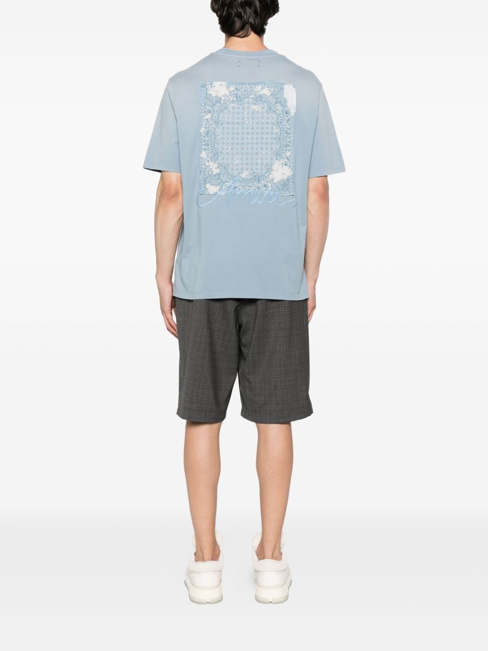 embroidered cotton T-shirt - 2