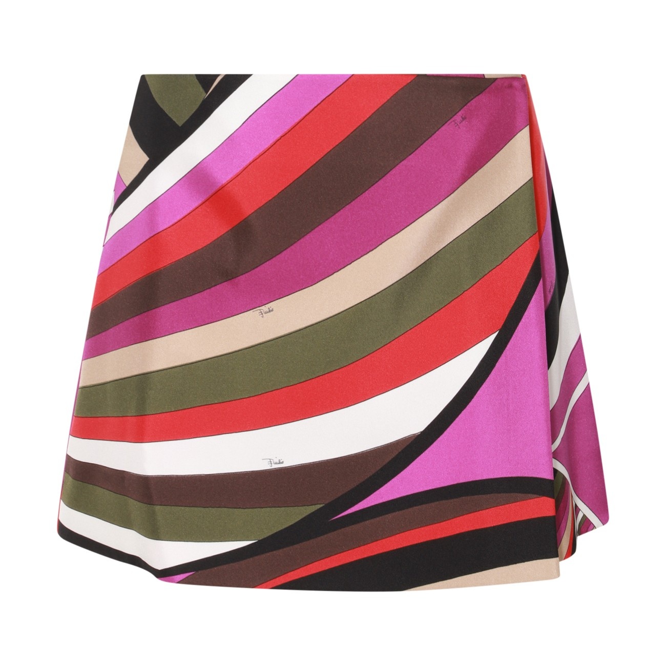 multicolor silk skirt - 1