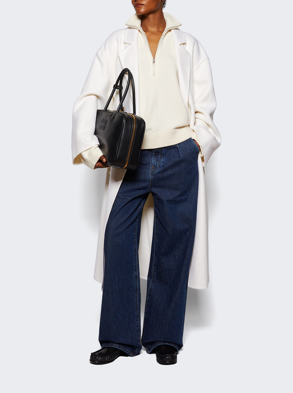 Dries Stand Collar Sweater Ivory - 5