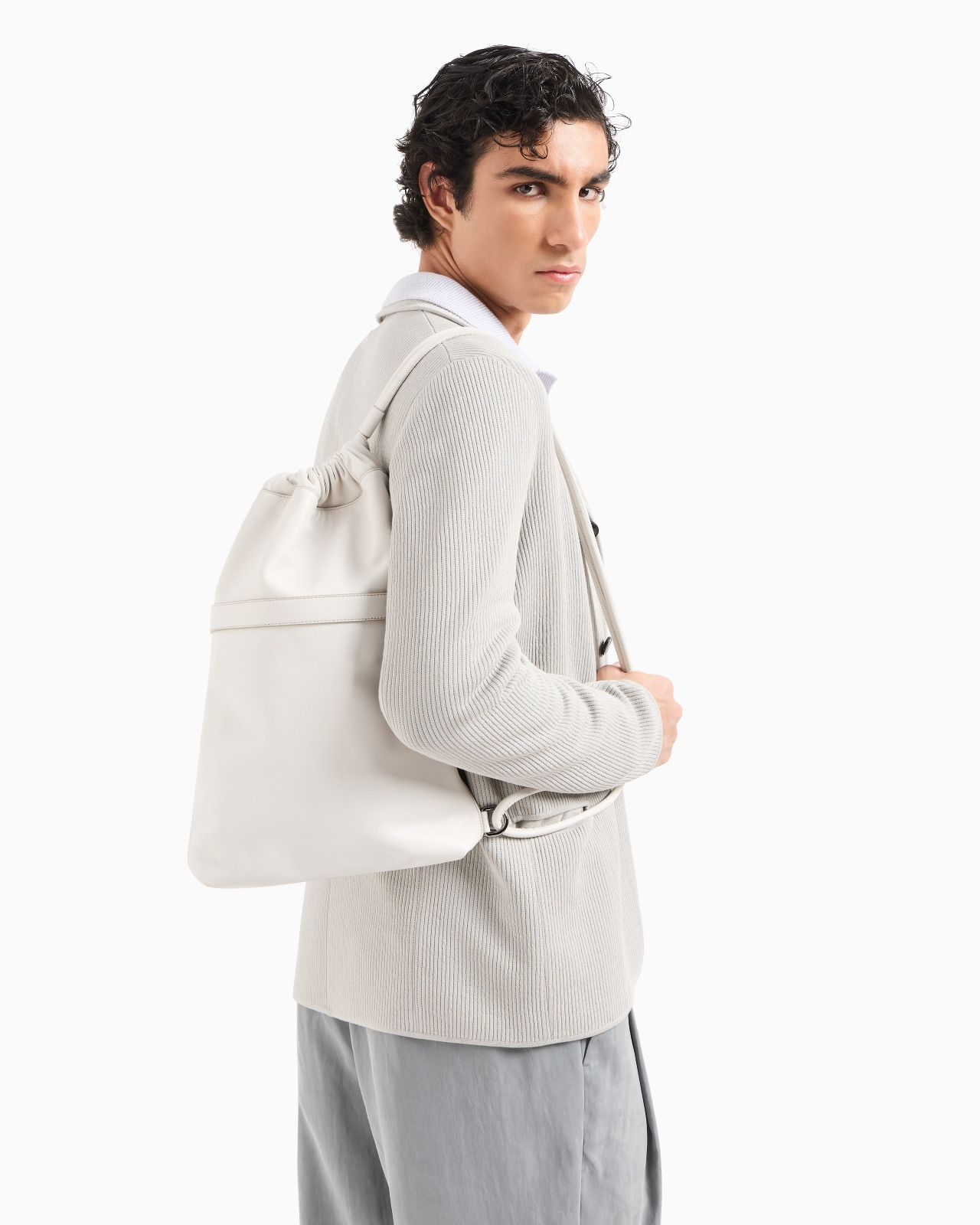 MEDIUM NAPPA-LEATHER CROSSBODY BAG - 7