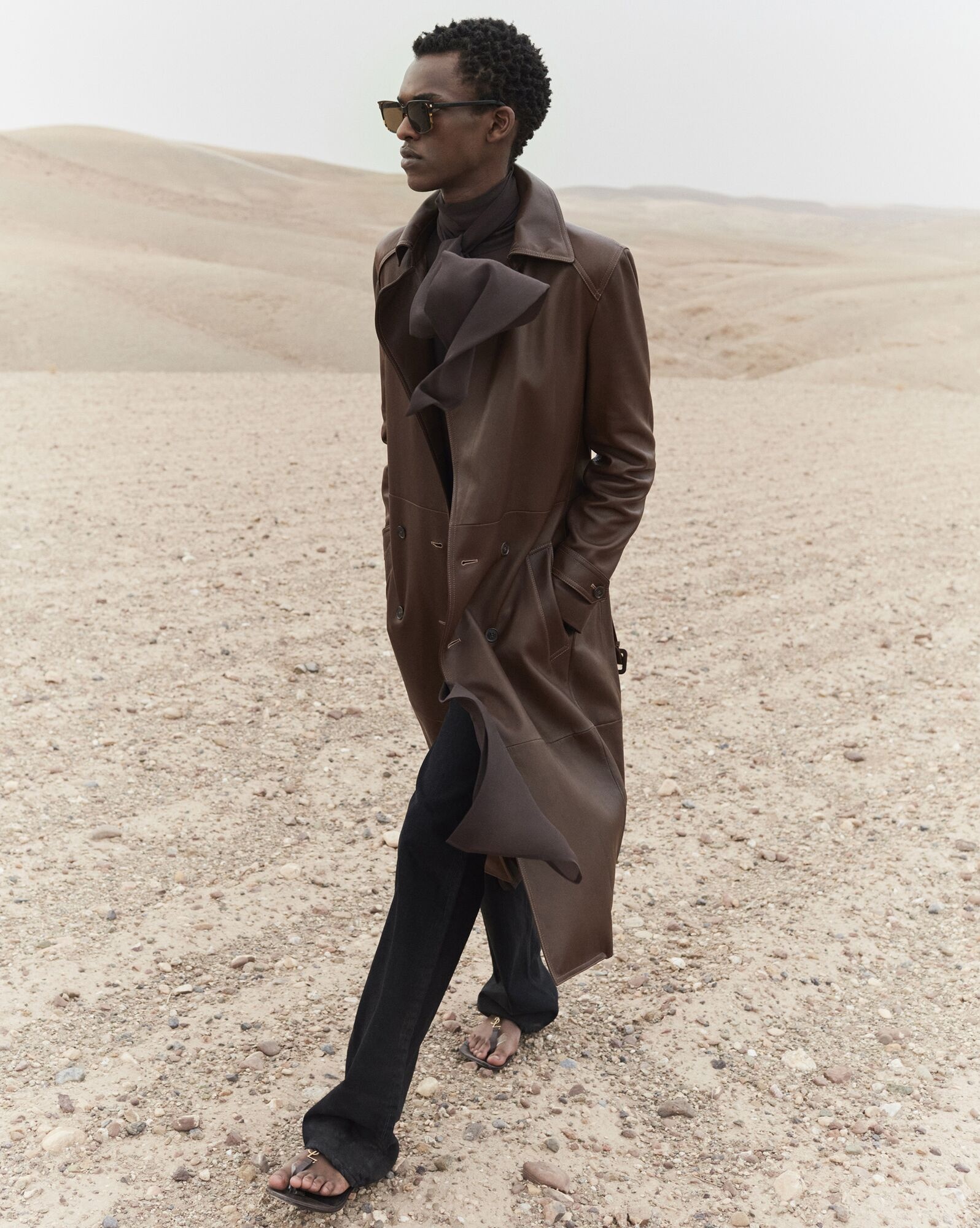 trench-coat in lambskin - 2