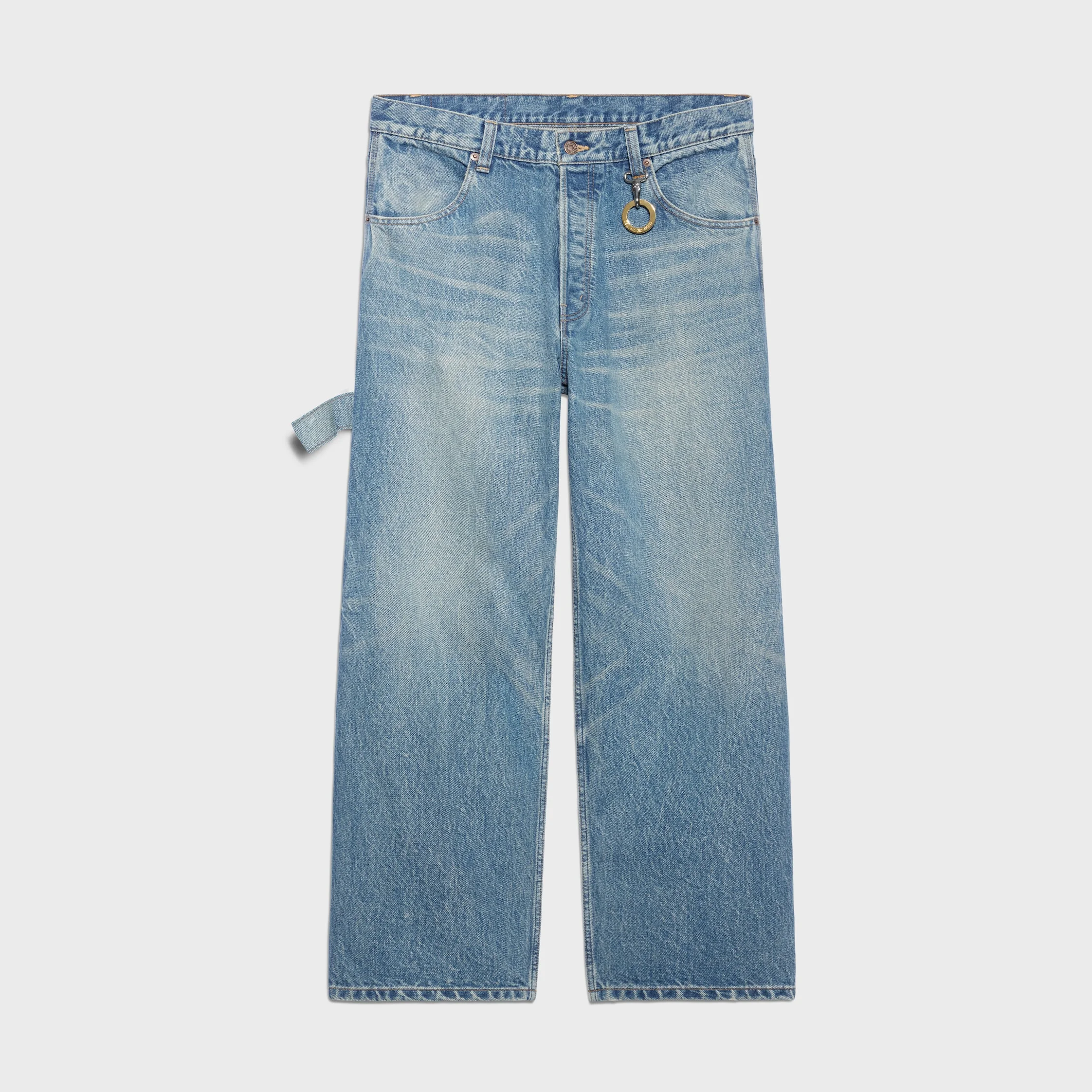 WIDE LEG JEANS 001 IN cotton denim - 1