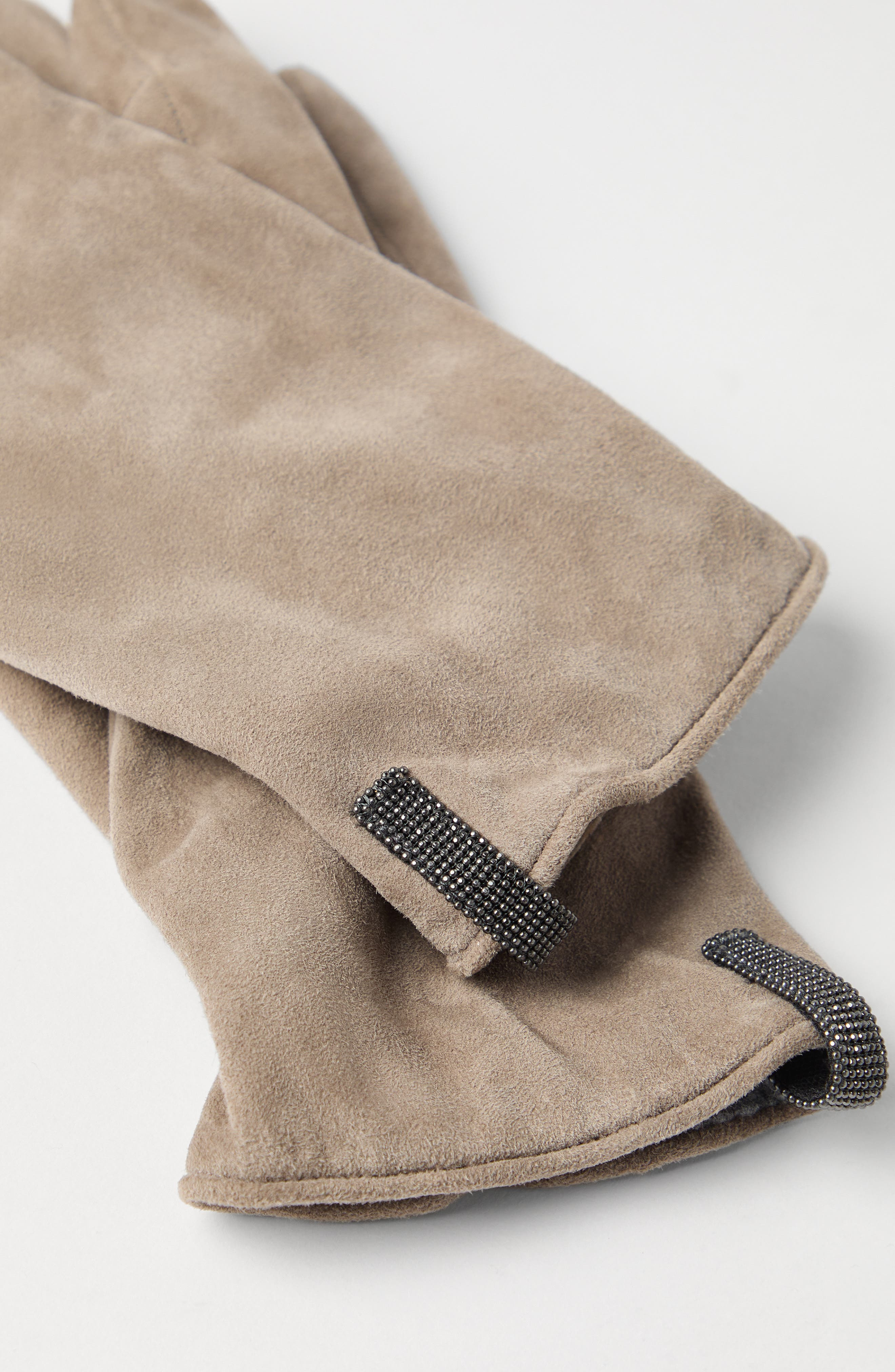 Brunello Cucinelli Suede gloves in Beige at Nordstrom - 3