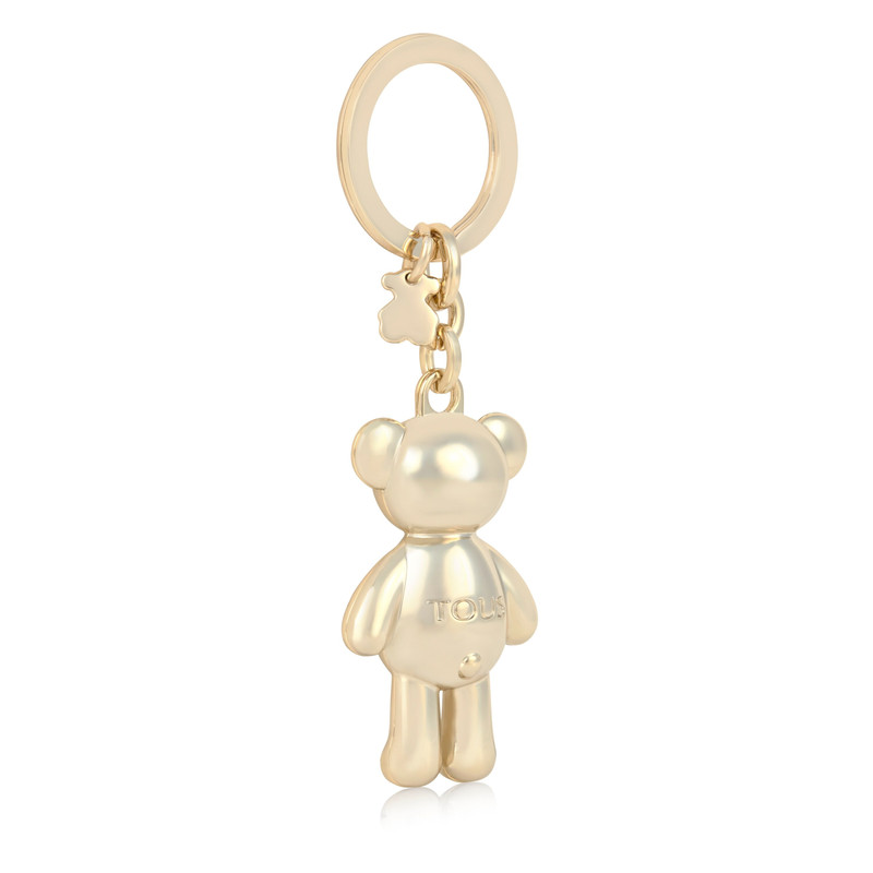 TOUS Gold colored Teddy Bear bear Key ring outlook