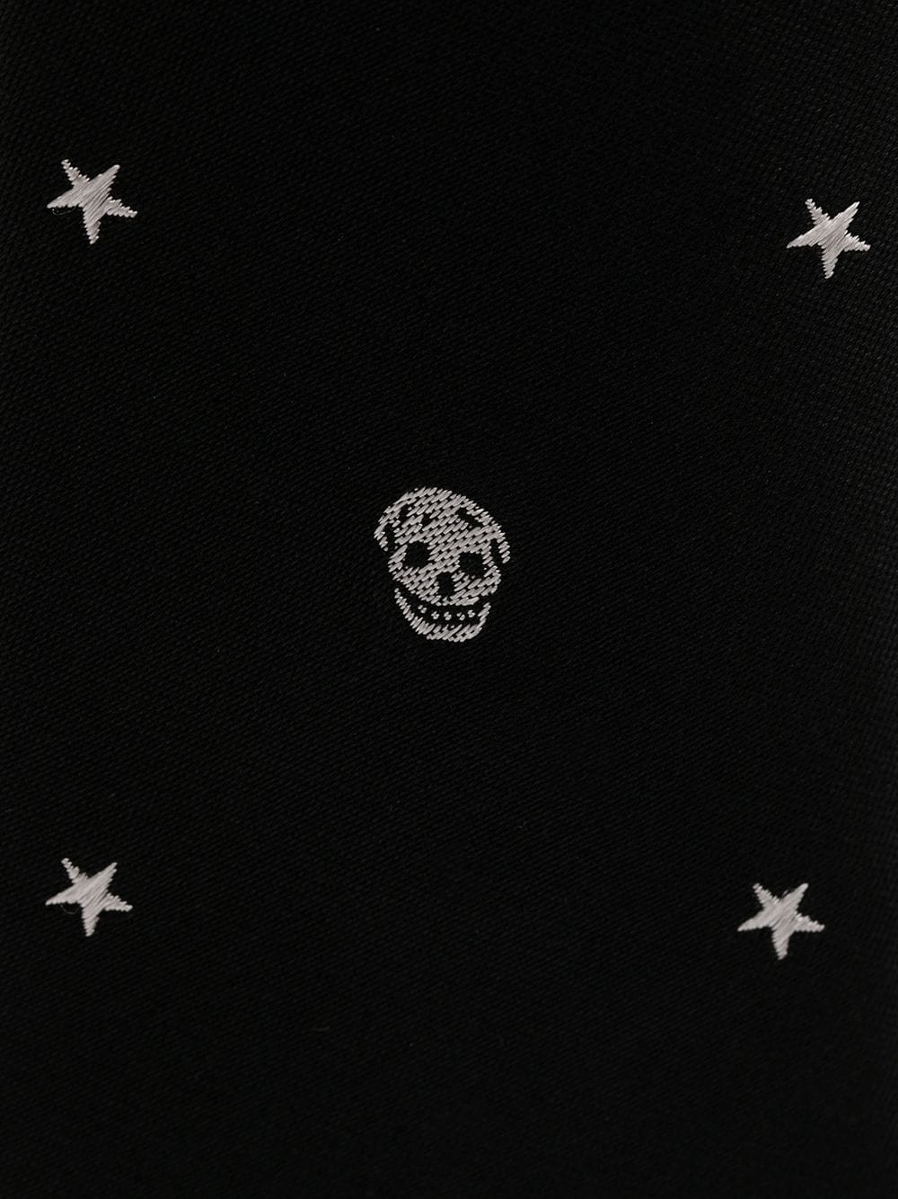 skull and star print tie - 2