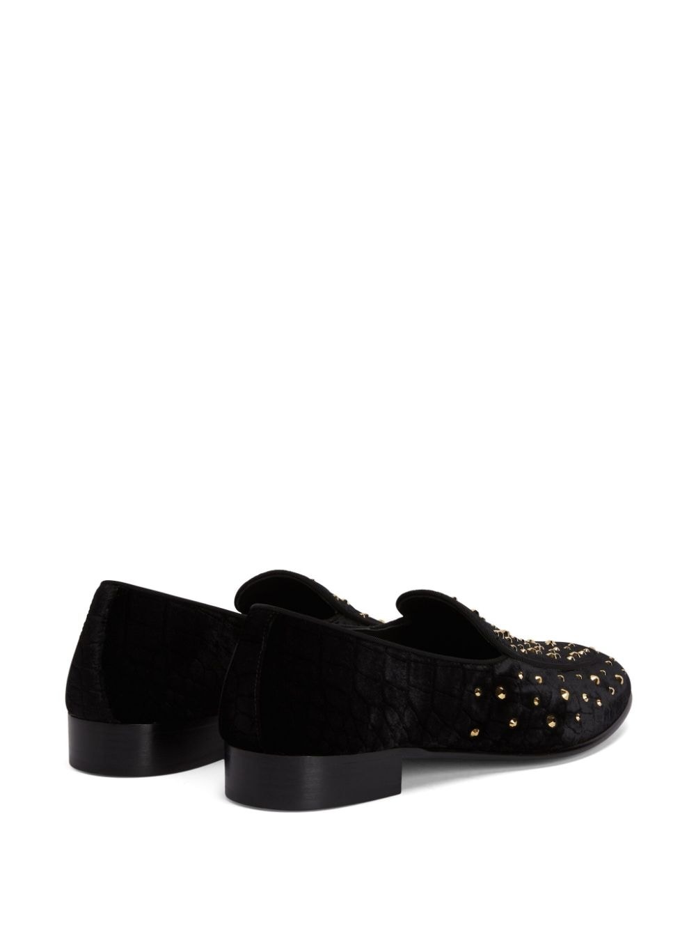 Rudolph crystal-embellished leather loafers - 3