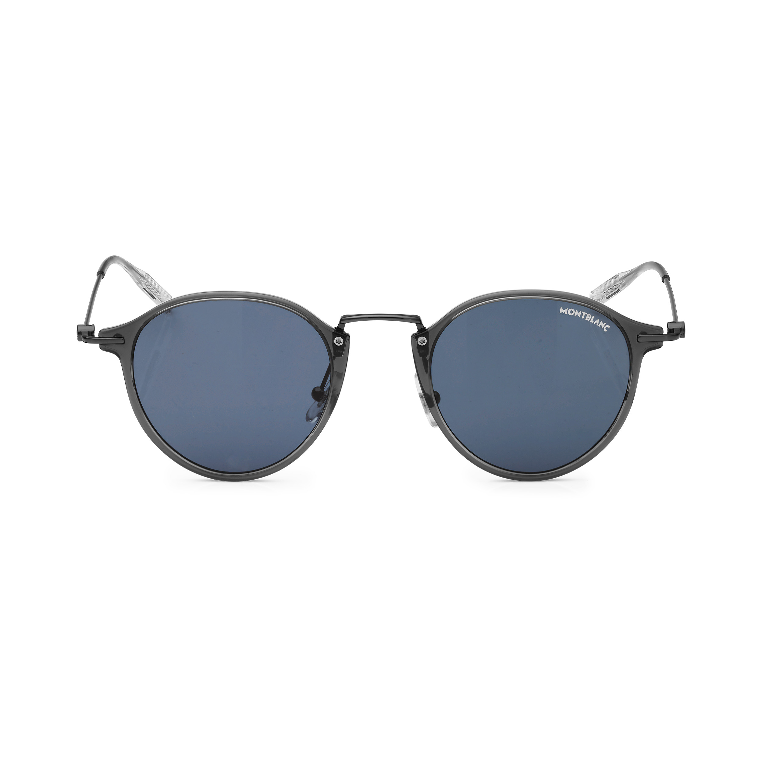 Round Sunglasses with Gray Injected Frame 1