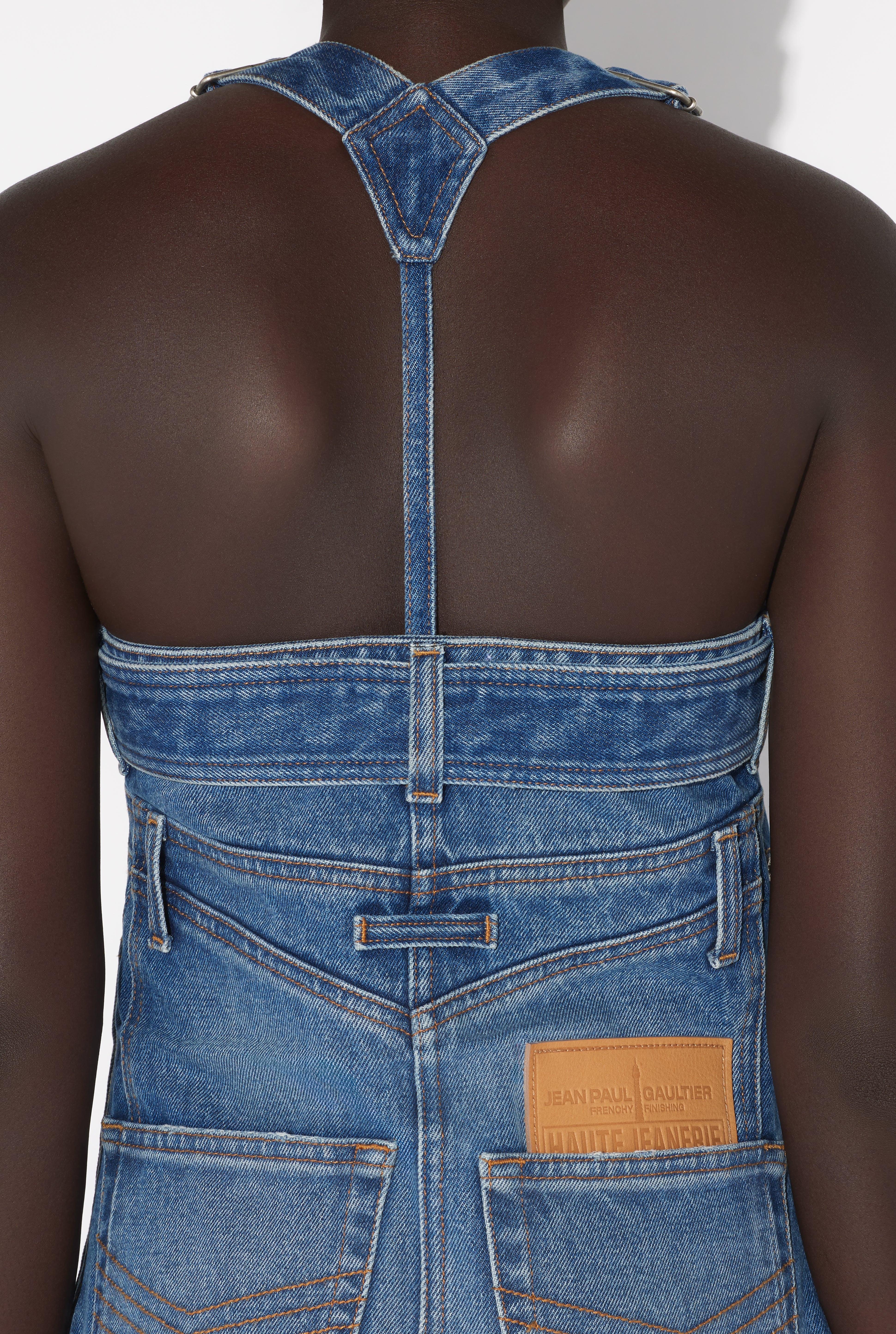 THE DENIM OVERALL DRESS - 6