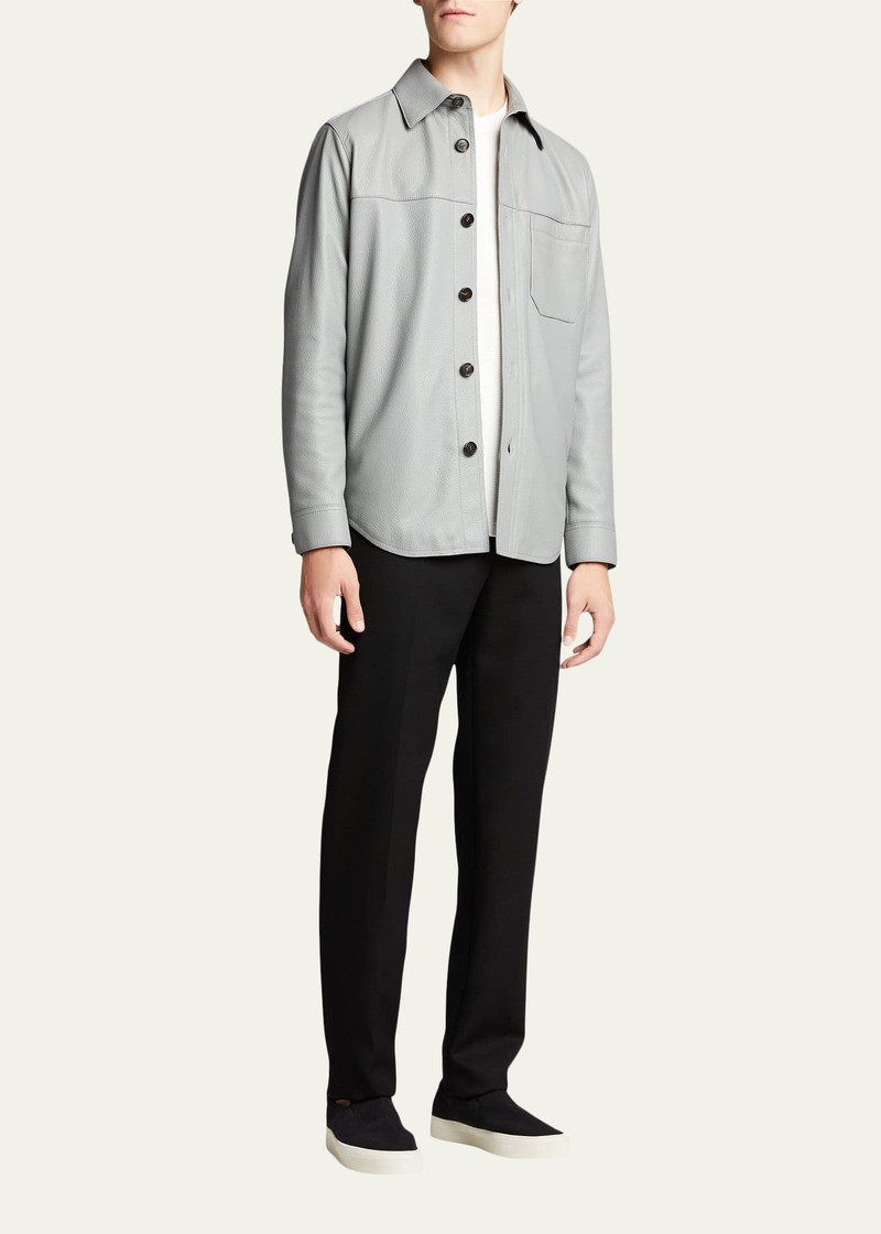 Brioni Men's Solid Deerskin Shirt Jacket outlook