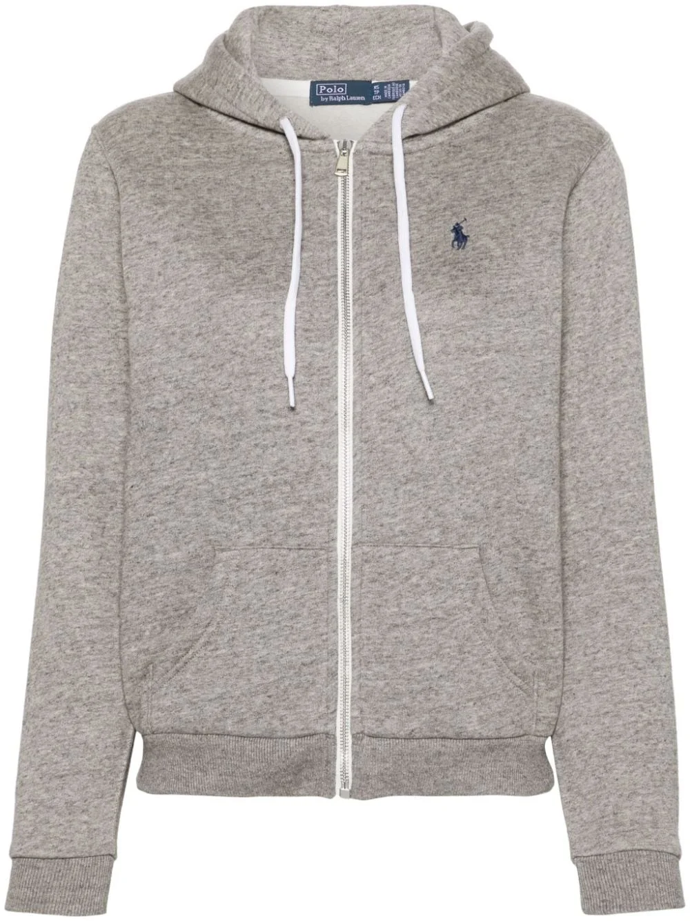 Polo Pony-embroidered zip-up hoodie - 1