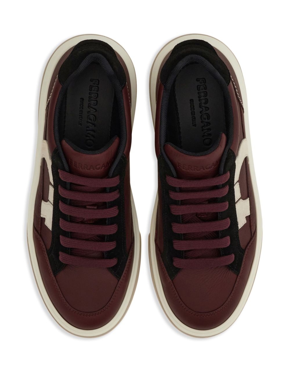 Gancini-appliqué sneakers - 4