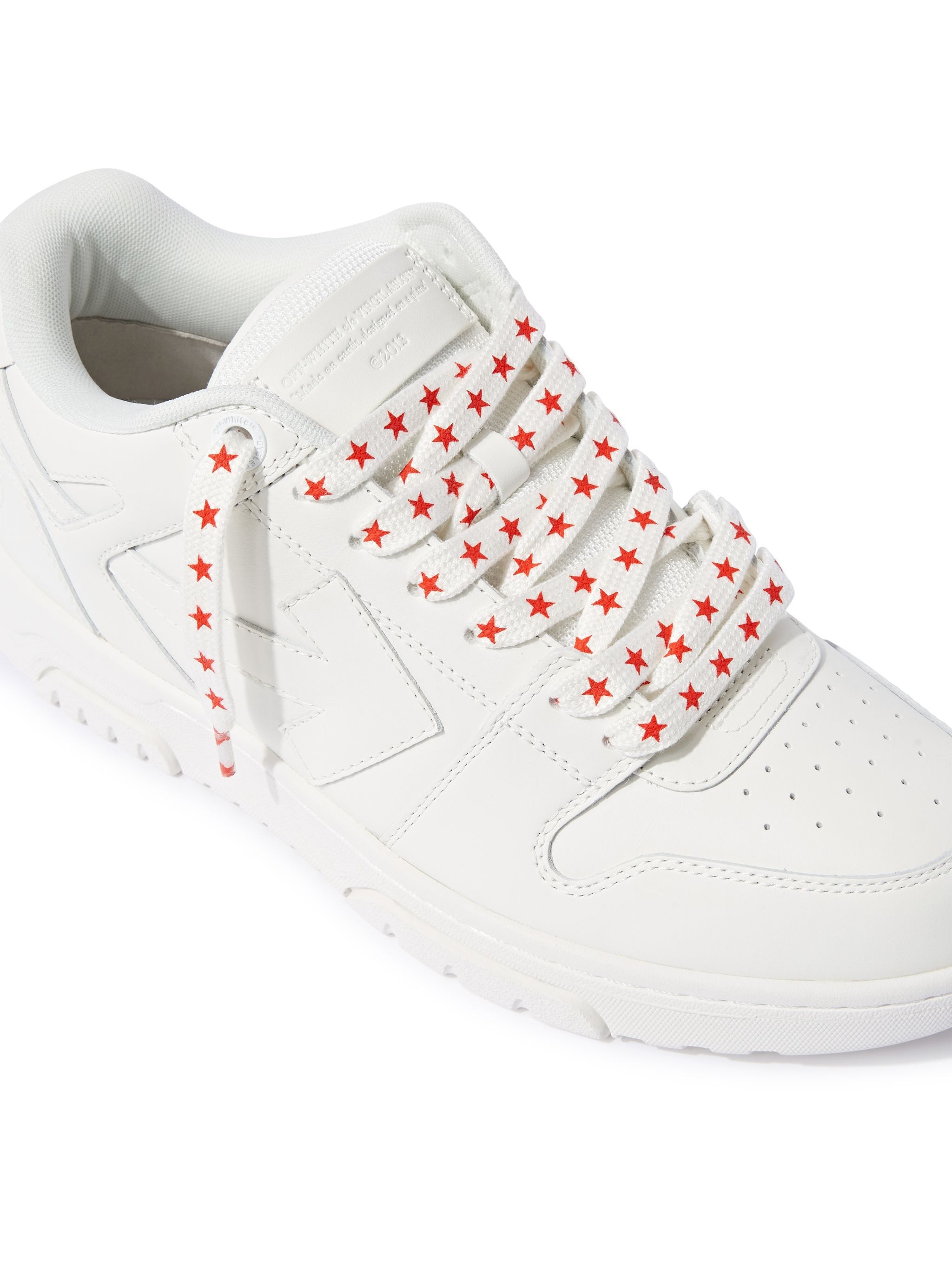 White/Red Star Laces - 4