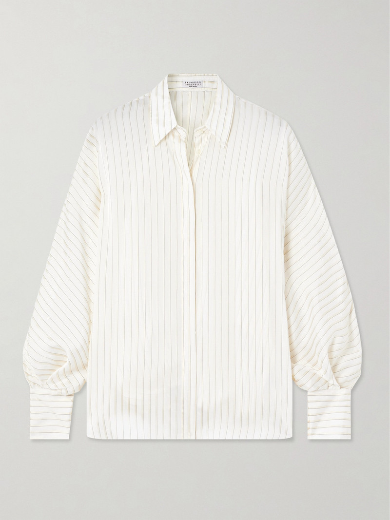 Striped Satin Shirt 1