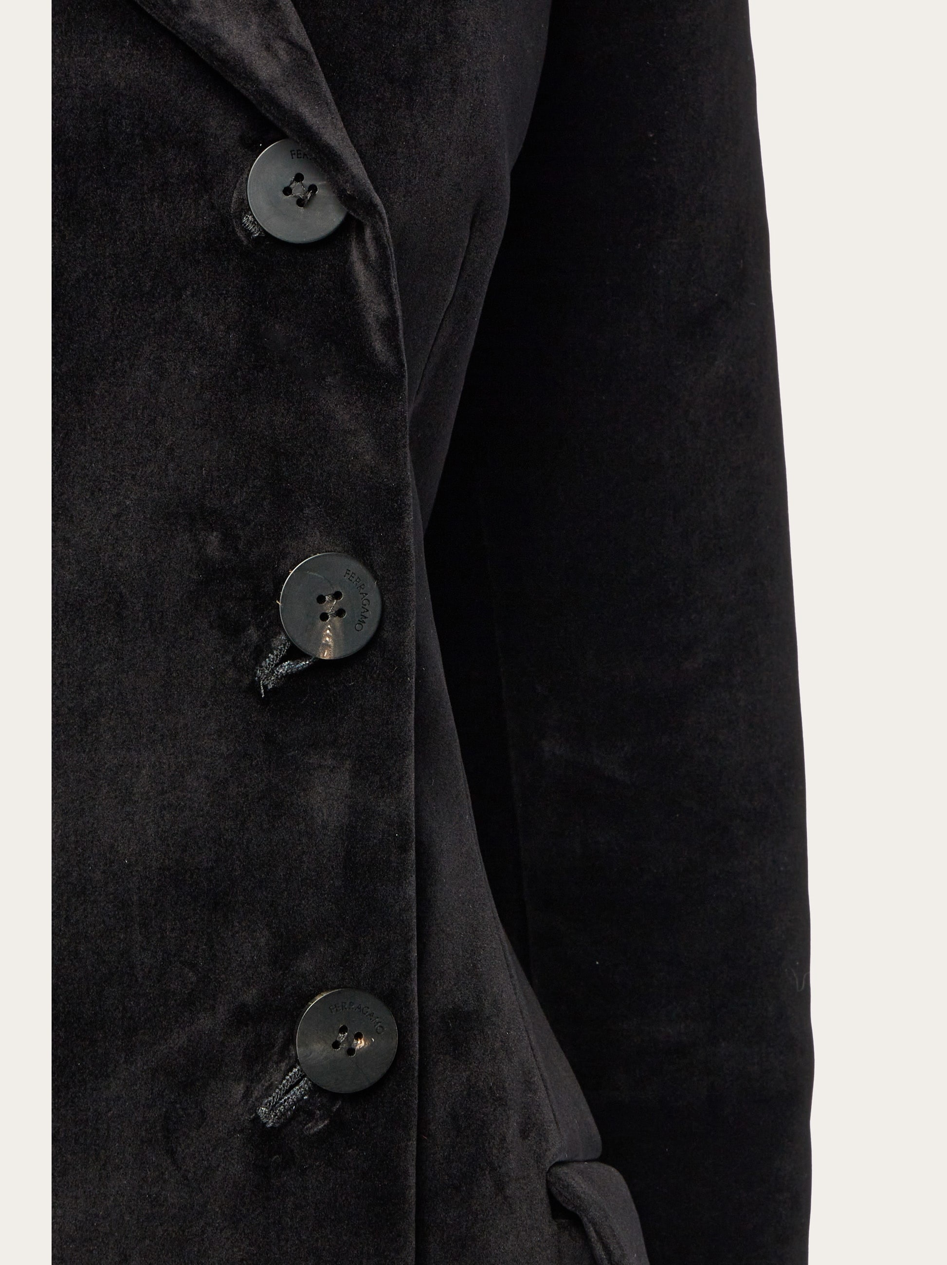 Flock velvet coat - 4