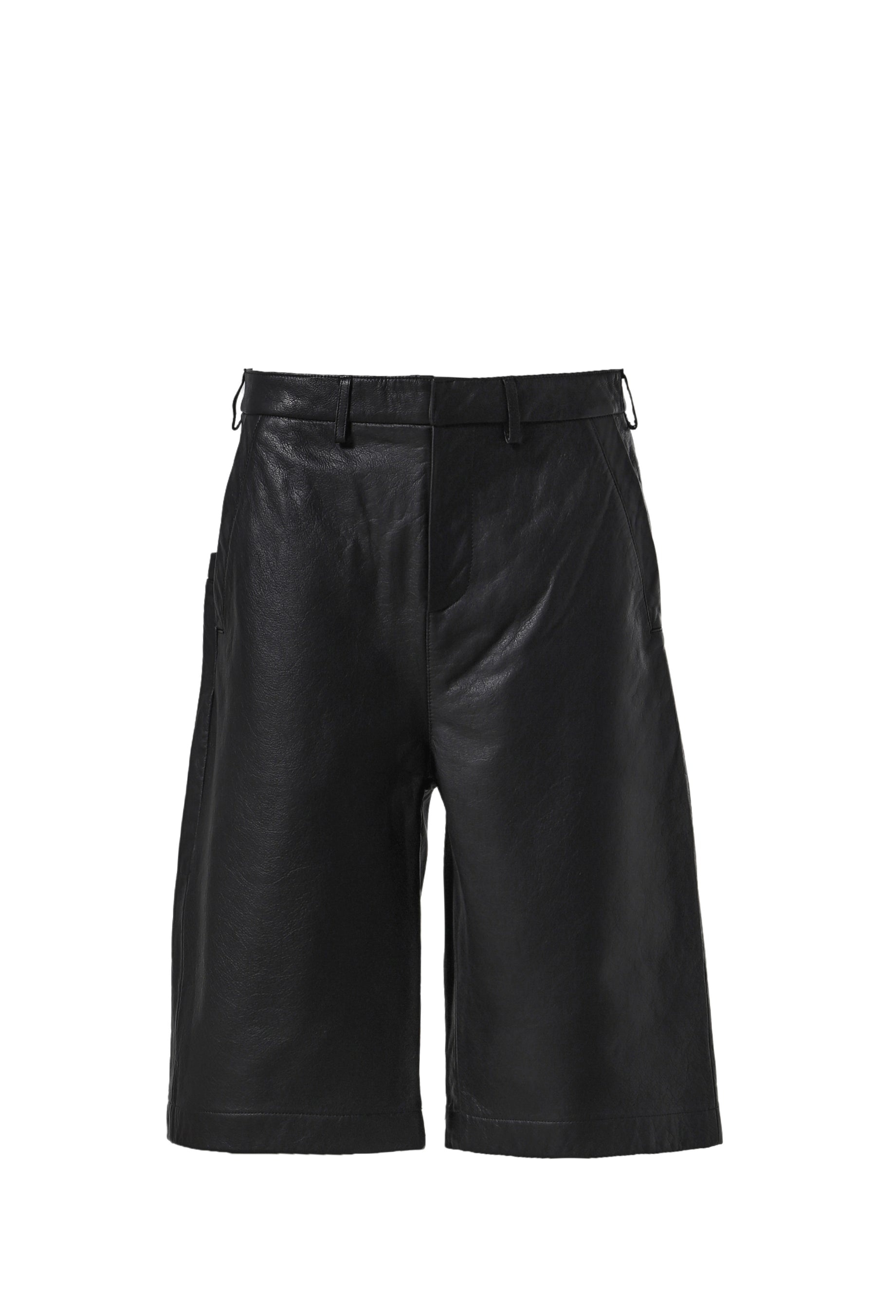 AREA SHORT BLACK LEATHER / BLK LEATHER - 5