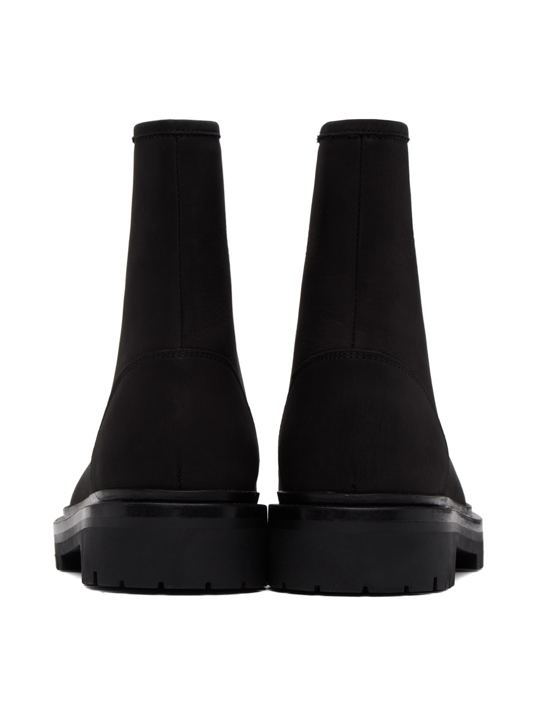 Black Zipper Boots - 2