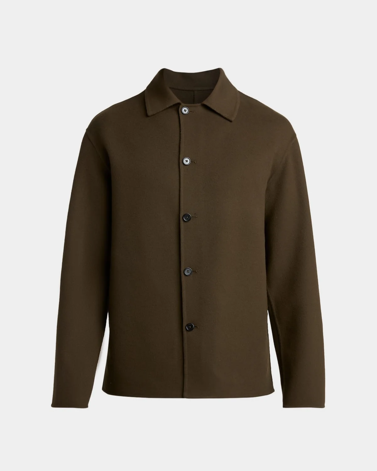 Men's Wool and Cashmere Shirt Jacket - 1