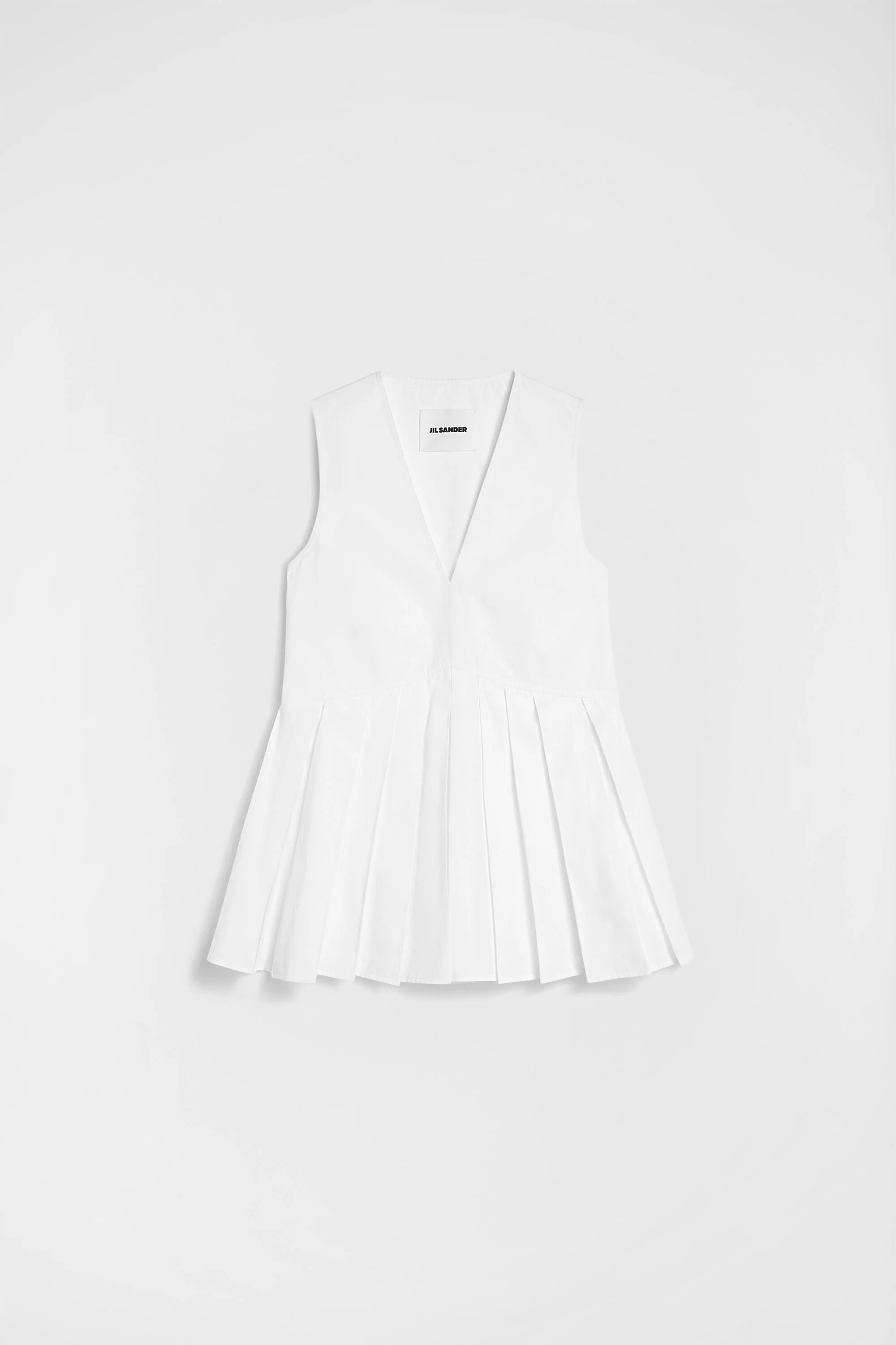 Cotton Poplin Pleated Top - 1