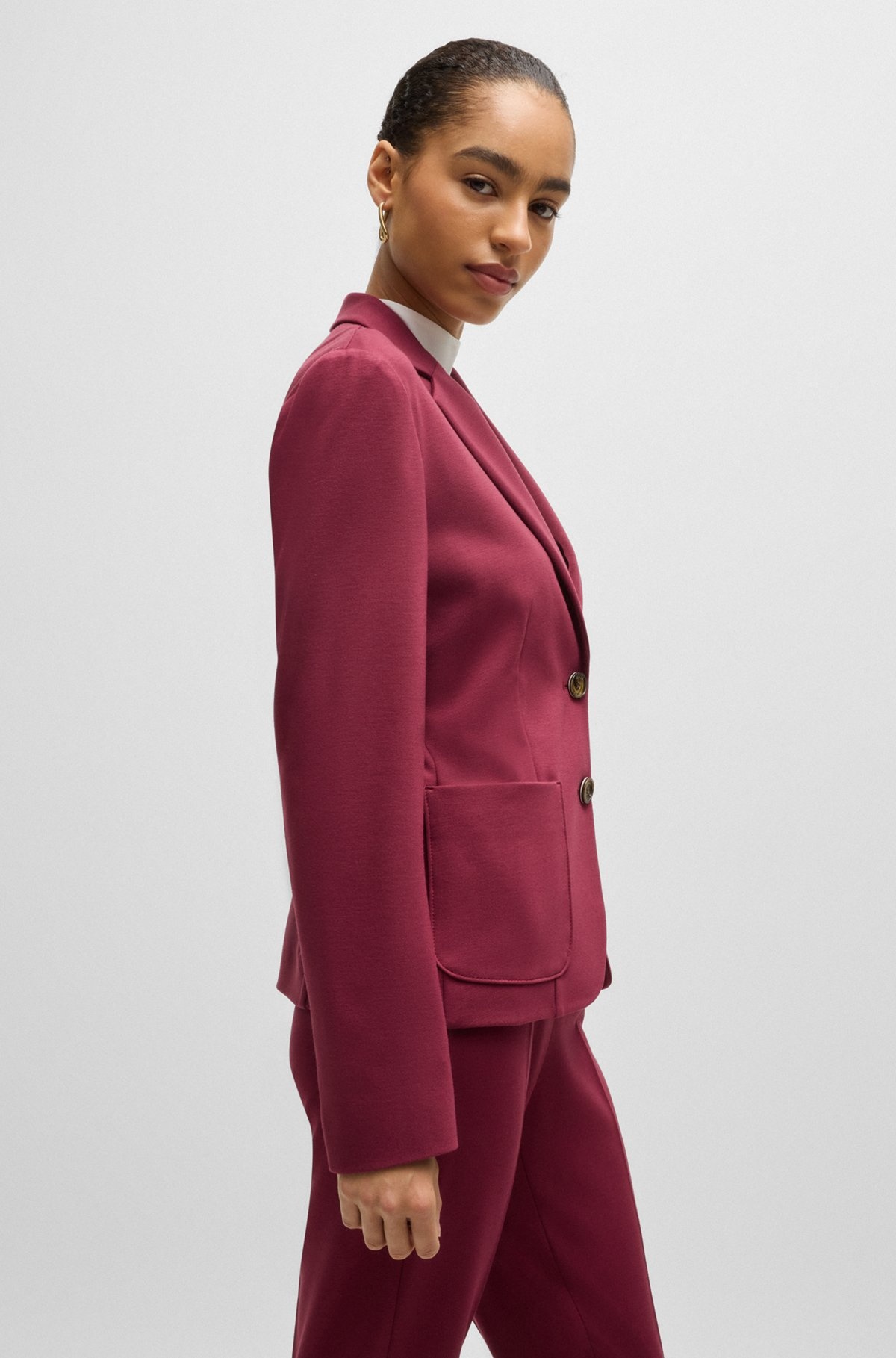 EXTRA-SLIM-FIT JACKET IN STRETCH FABRIC - 6
