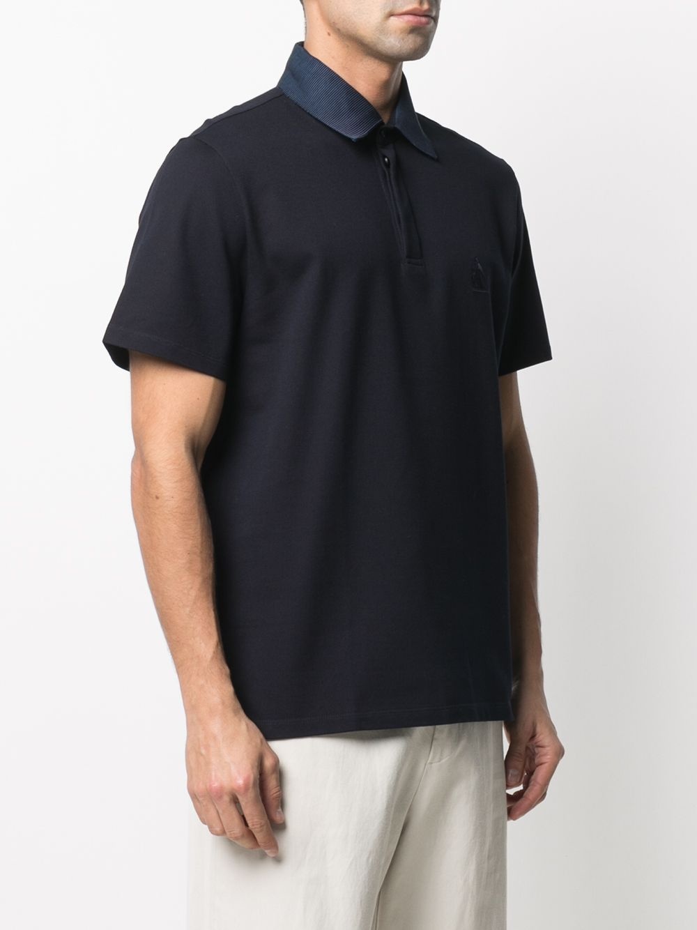 logo embroidered polo shirt - 3