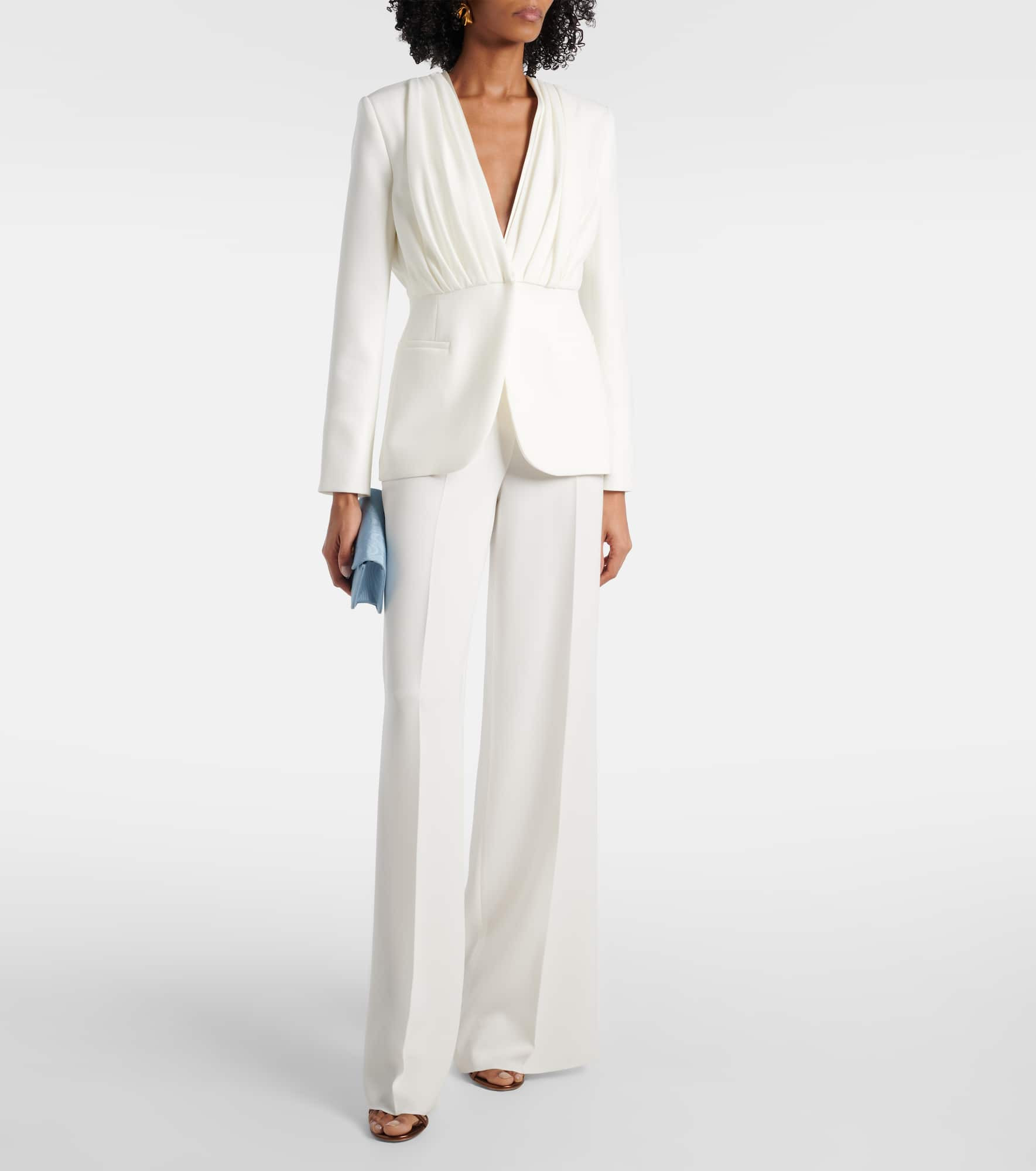 Gradi draped crêpe jacket - 2