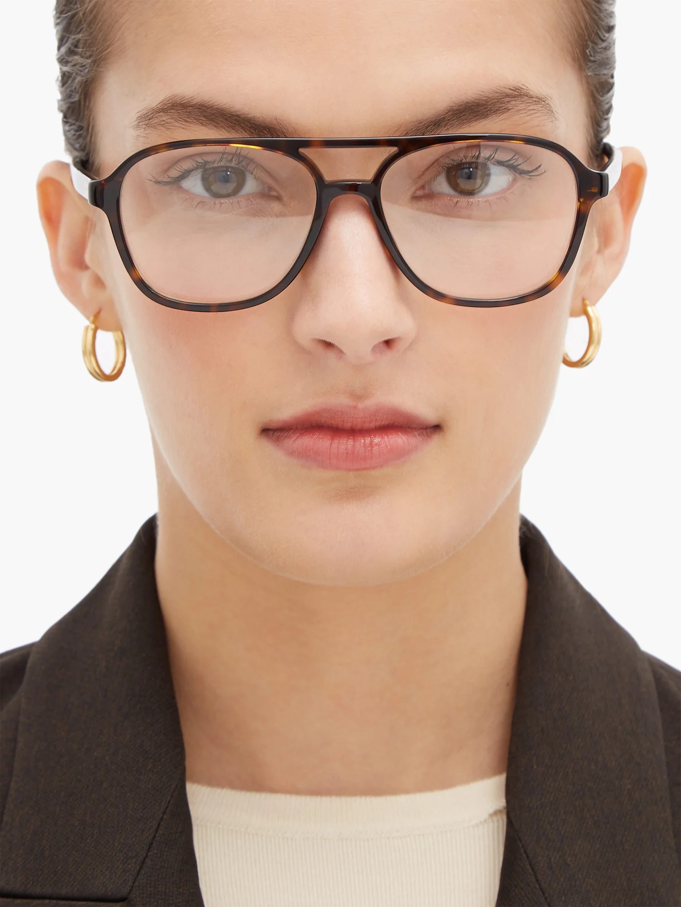 Aviator-style acetate optical glasses - 2