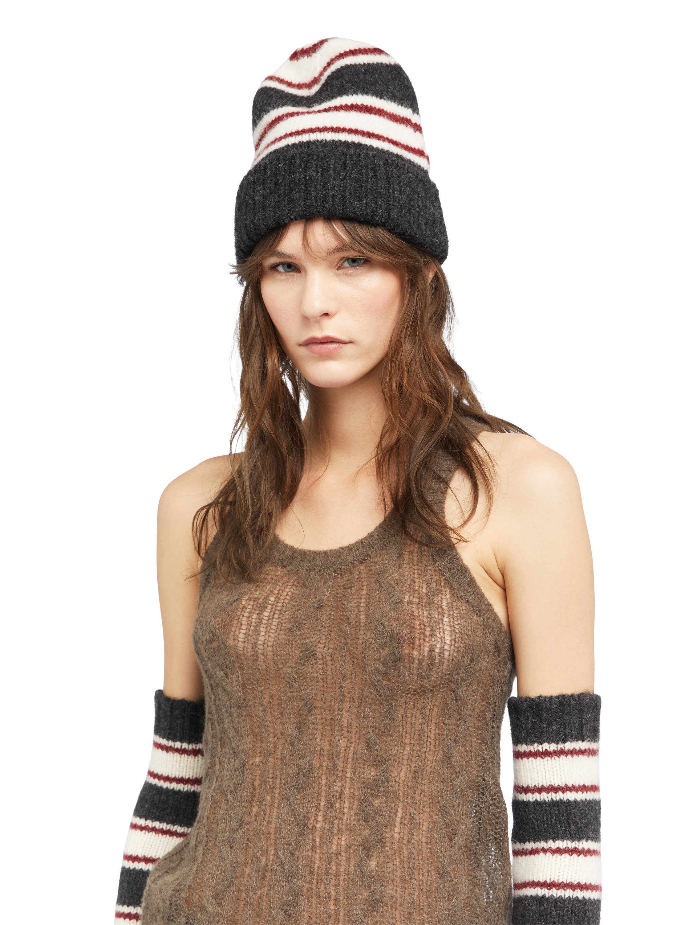 Grunge Stripes Beanie - 2