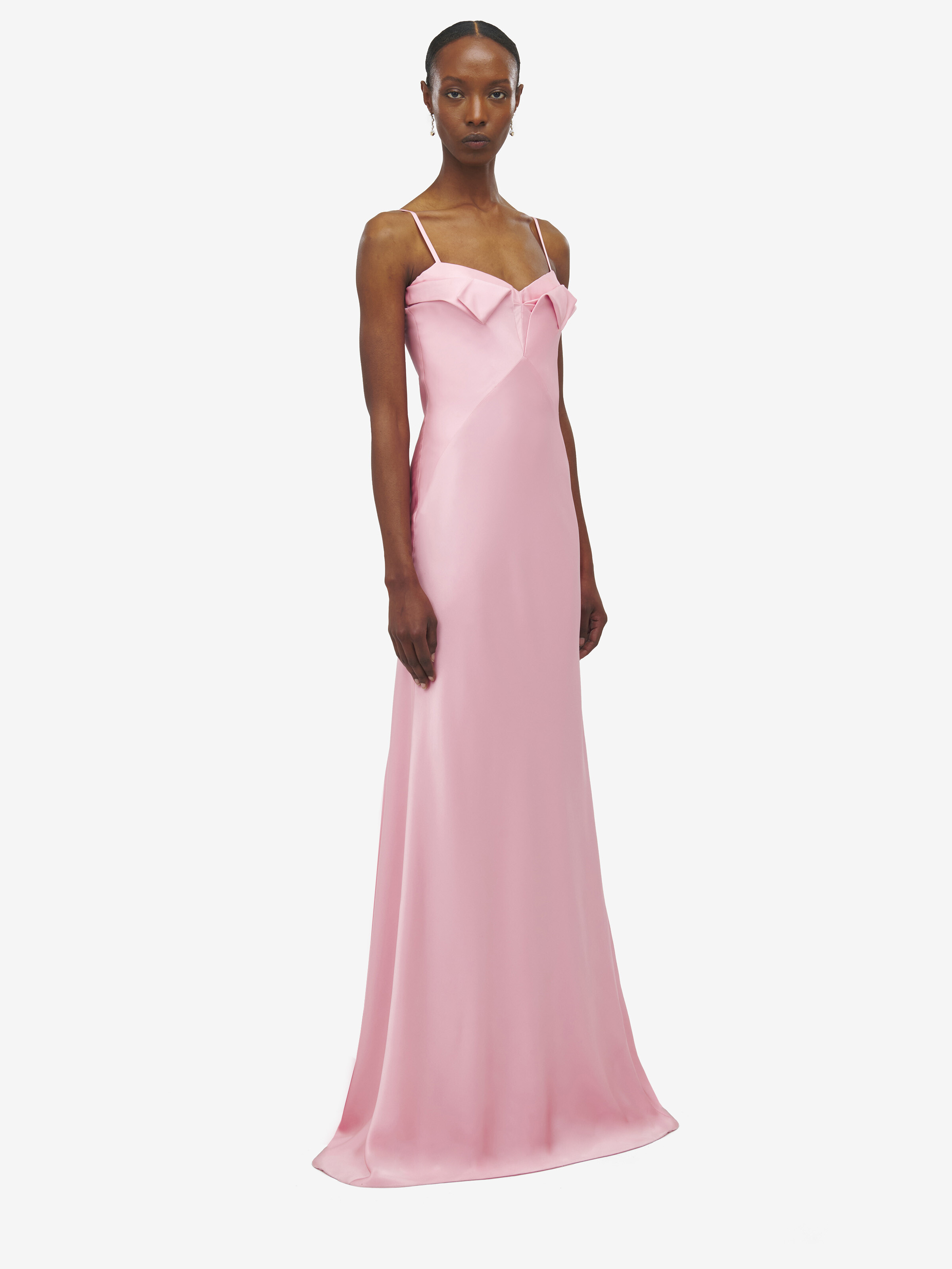 Double Satin Evening Dress - 3