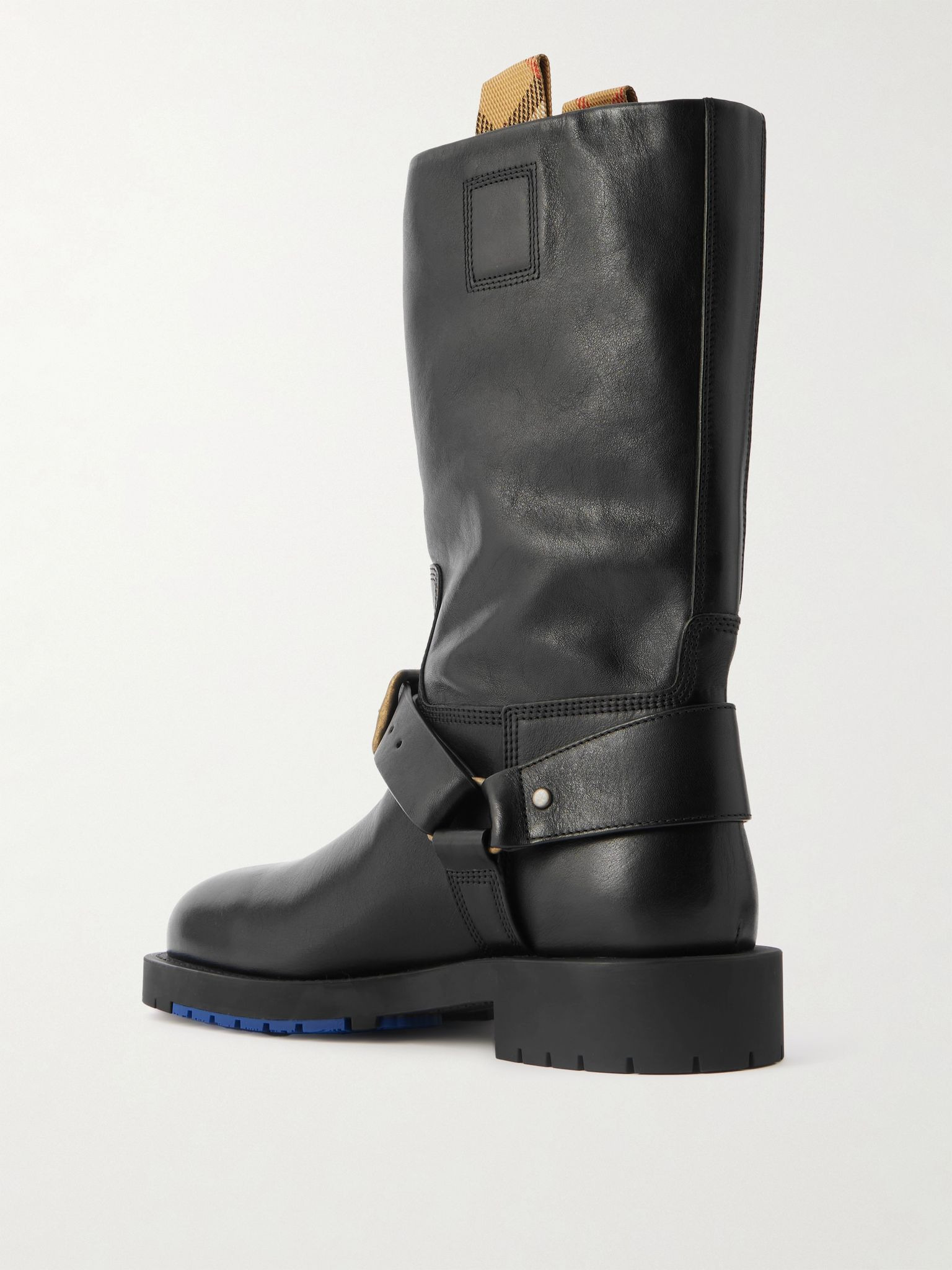 Buckled leather boots Black - 3