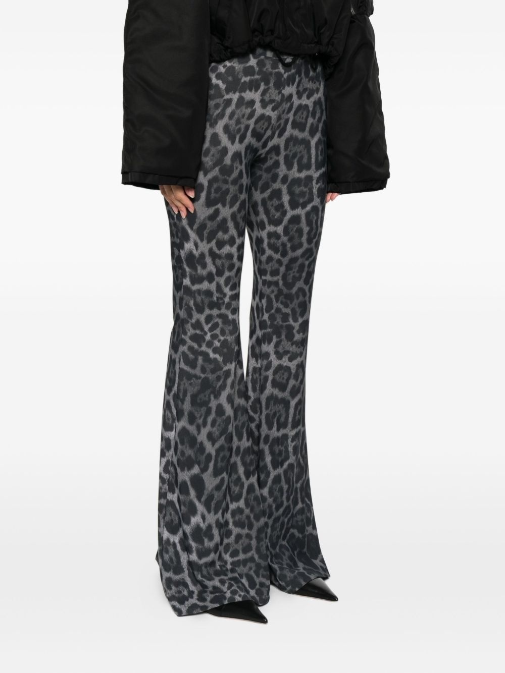 leopard-print trousers - 3