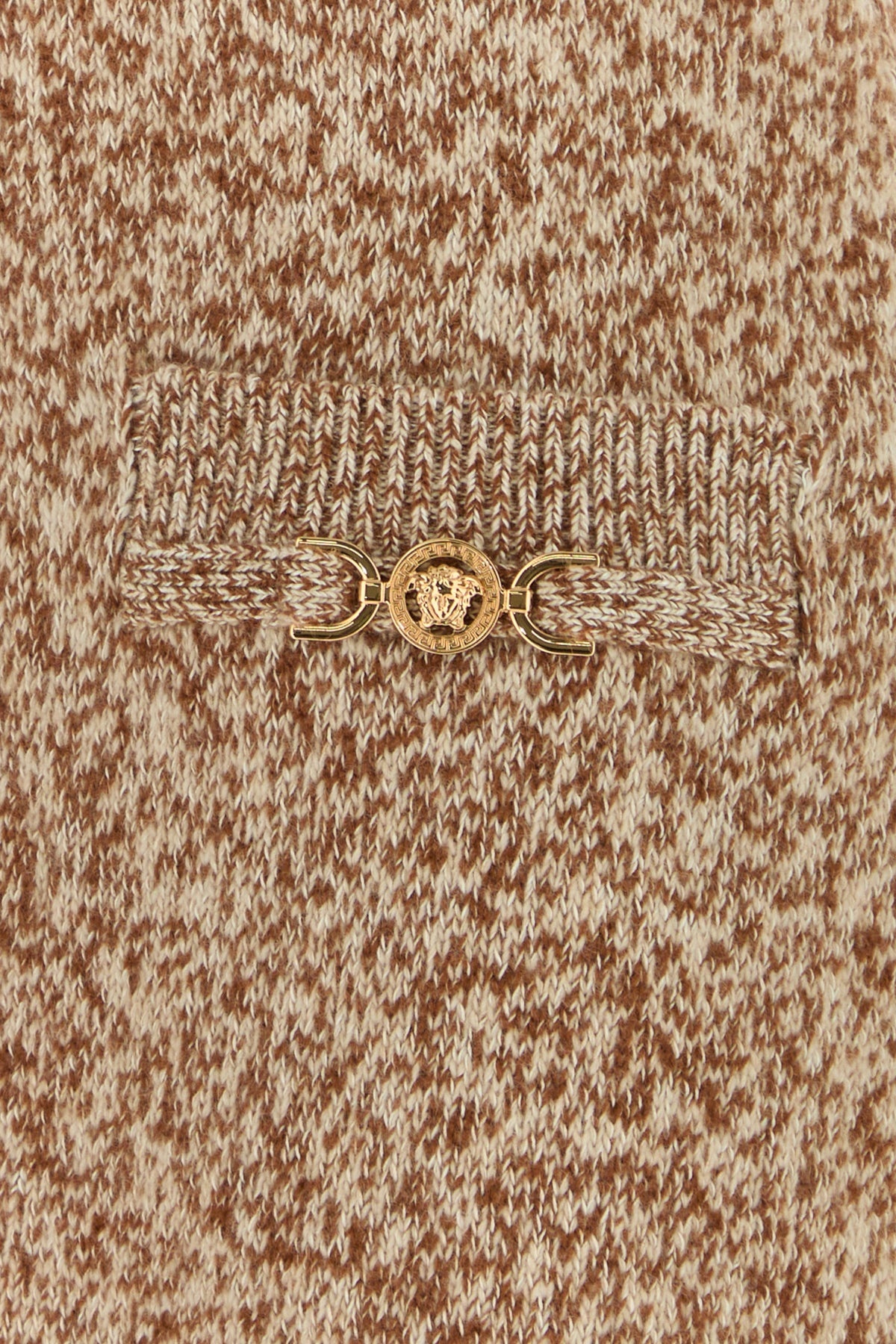 Two-tone virgin wool blend mini skirt - 5