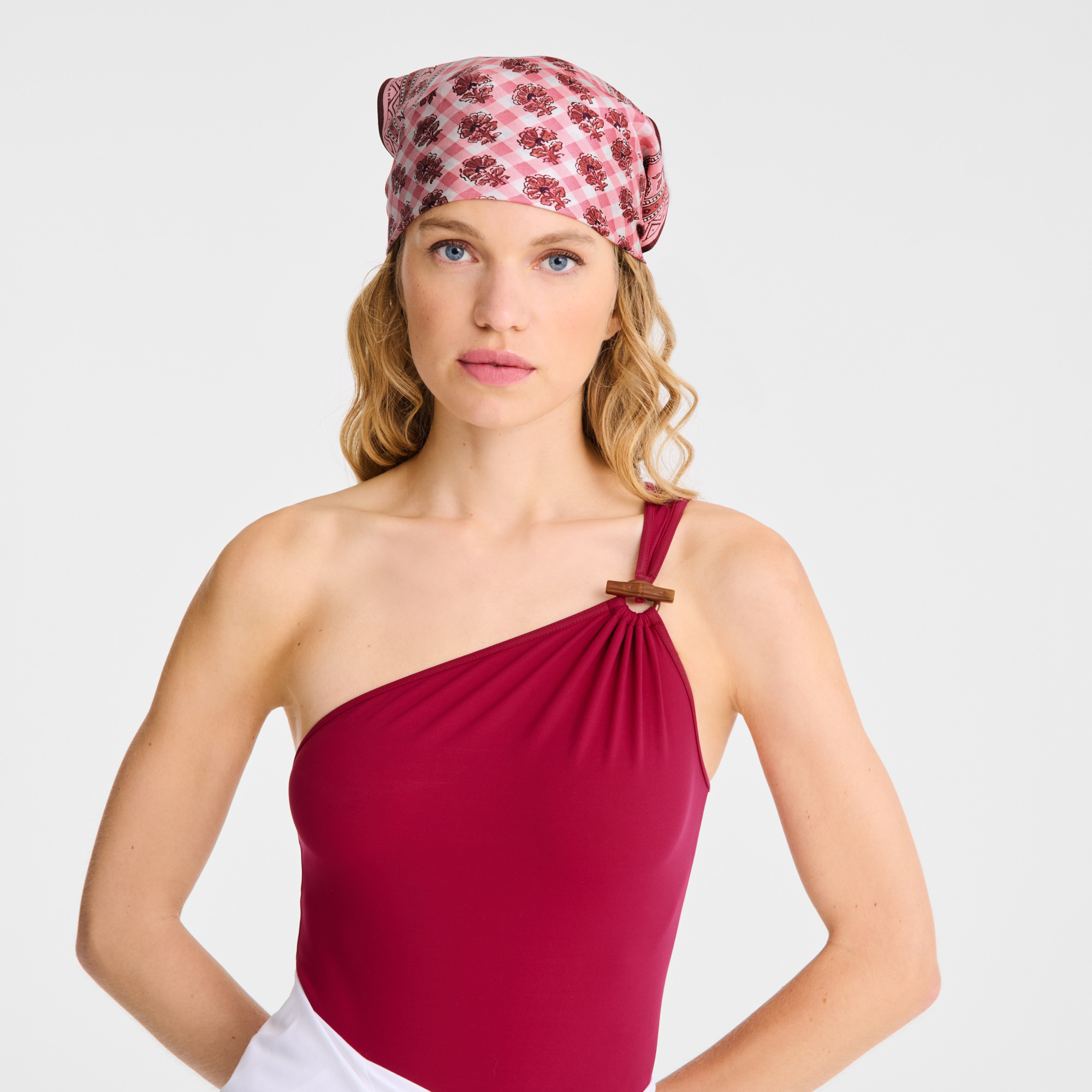The Bucolic Escapade Silk scarf 50 Blush - OTHER - 2