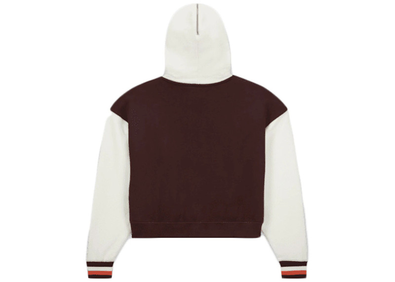 Jordan Jordan x Maison Chateau Rouge Women's Fleece Top Hoodie Brown outlook