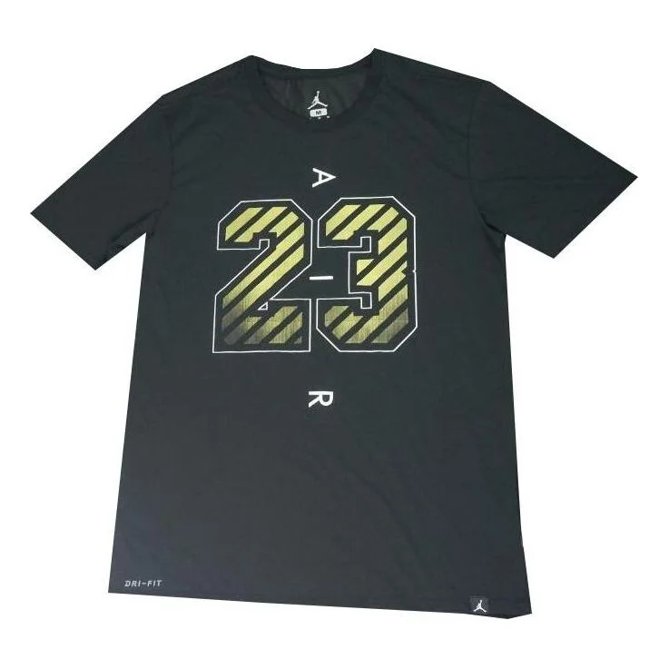 Air Jordan 23 Logo T-shirt 'Black' AQ8147-010 - 1