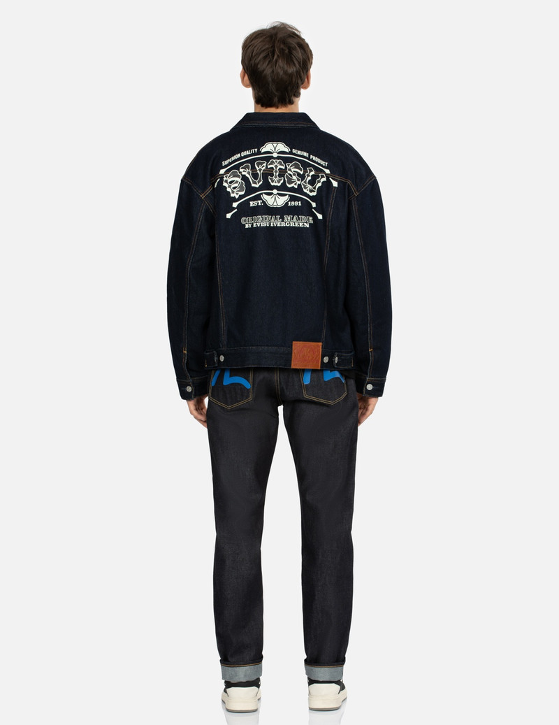 SEAGULL PRINT CARROT FIT DENIM JEANS #2017 5