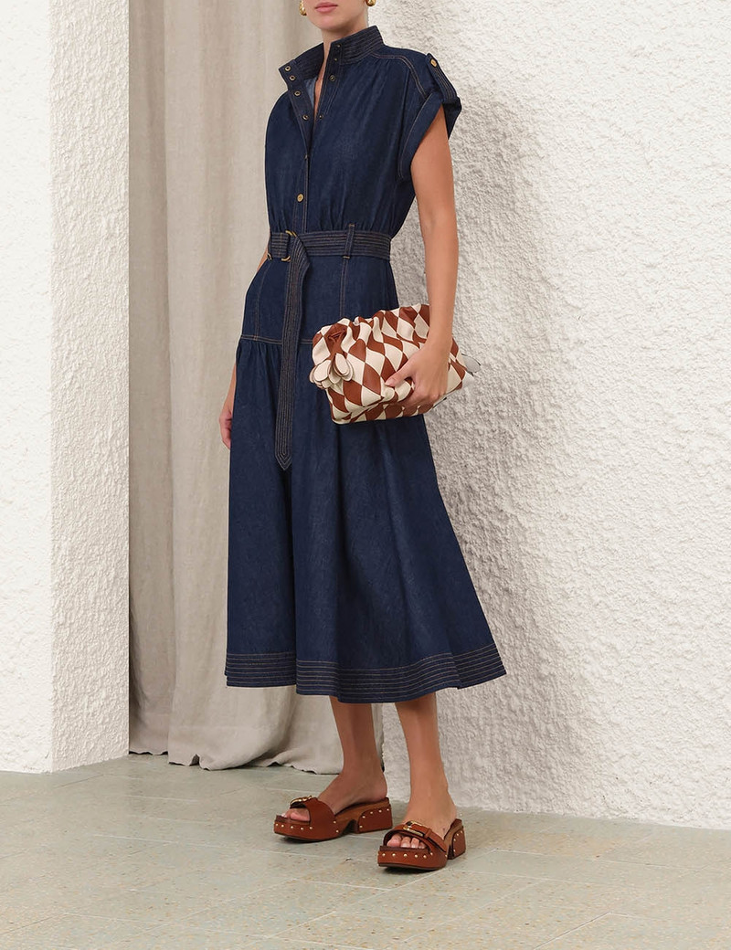 DENIM MIDI DRESS 8