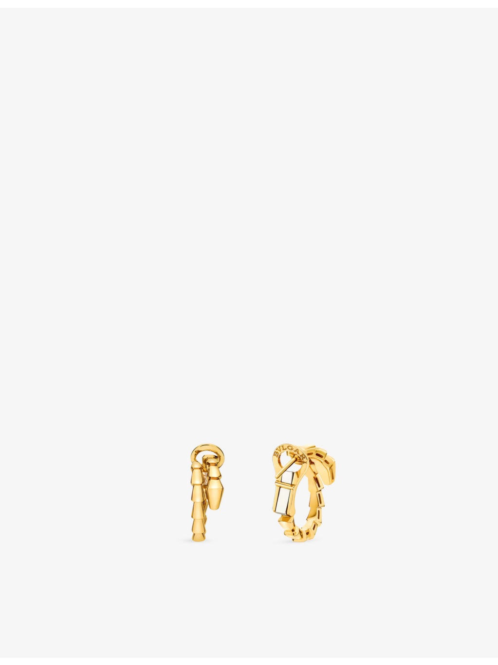 Serpenti Viper 18ct Yellow-Gold Earrings - 5