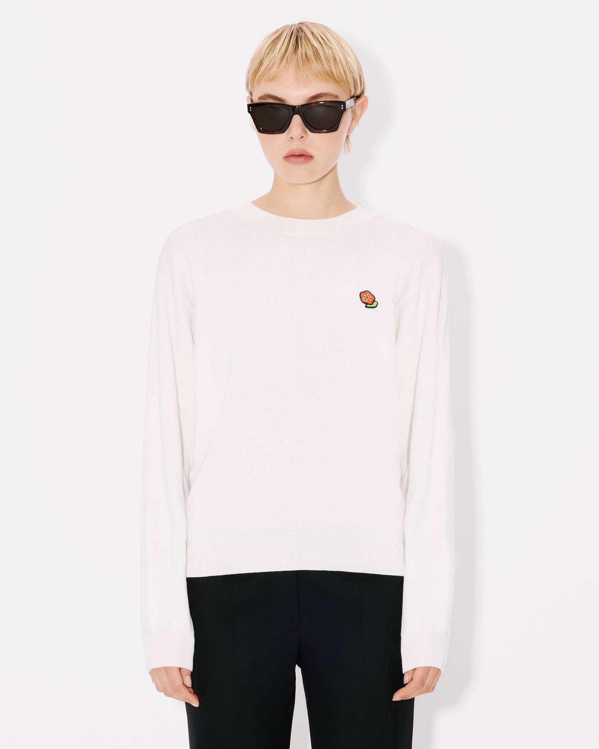 'KENZO Pop' embroidered jumper in merino wool - 3